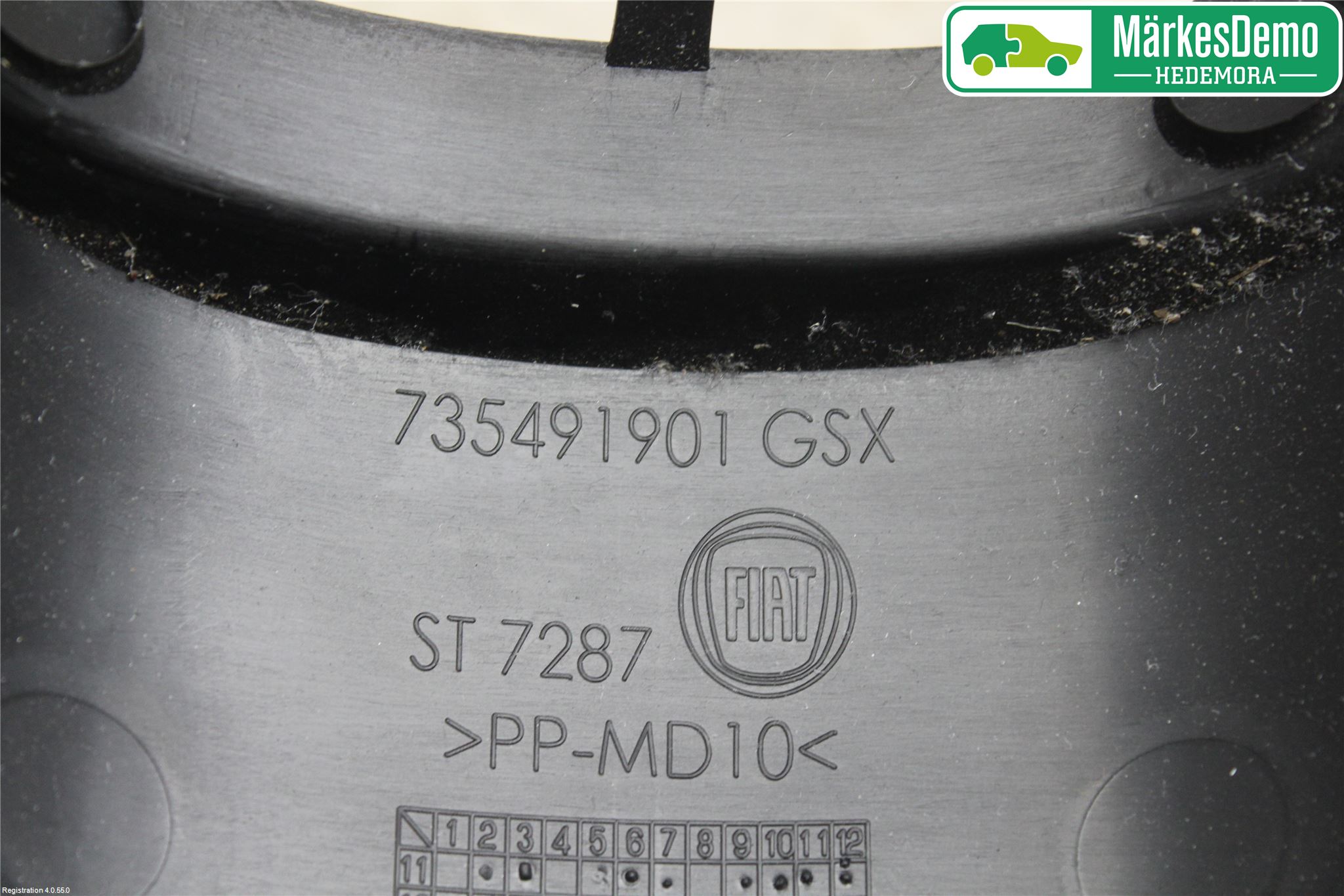 Fiat PANDA 12- Instrumentkonsoll Midt