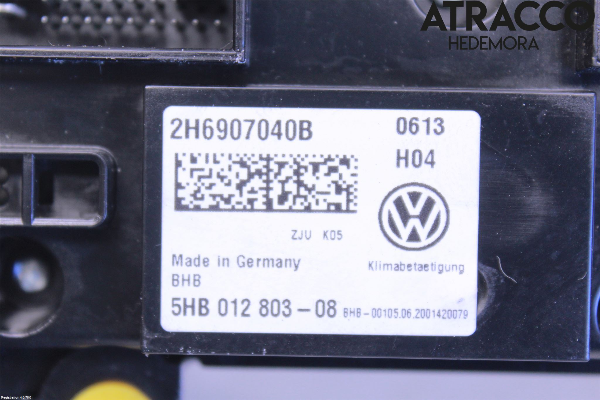 Volkswagen VW AMAROK 2H 10-22 Varme Ac Betjening-Display