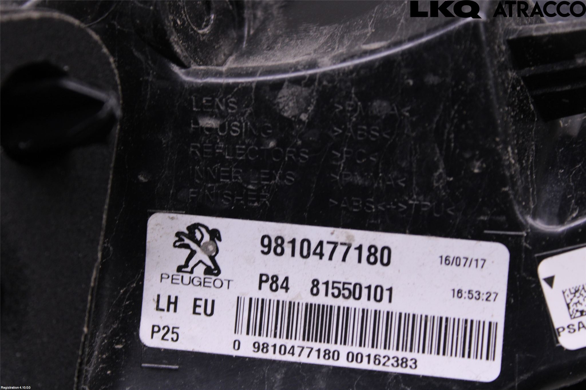 Peugeot 3008 17-24 Baklykt Venstre