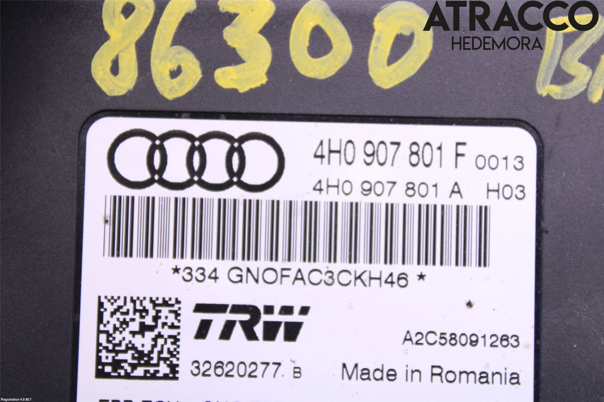 Audi A8/S8 4H 10-17 Styreenhet Parkbrems