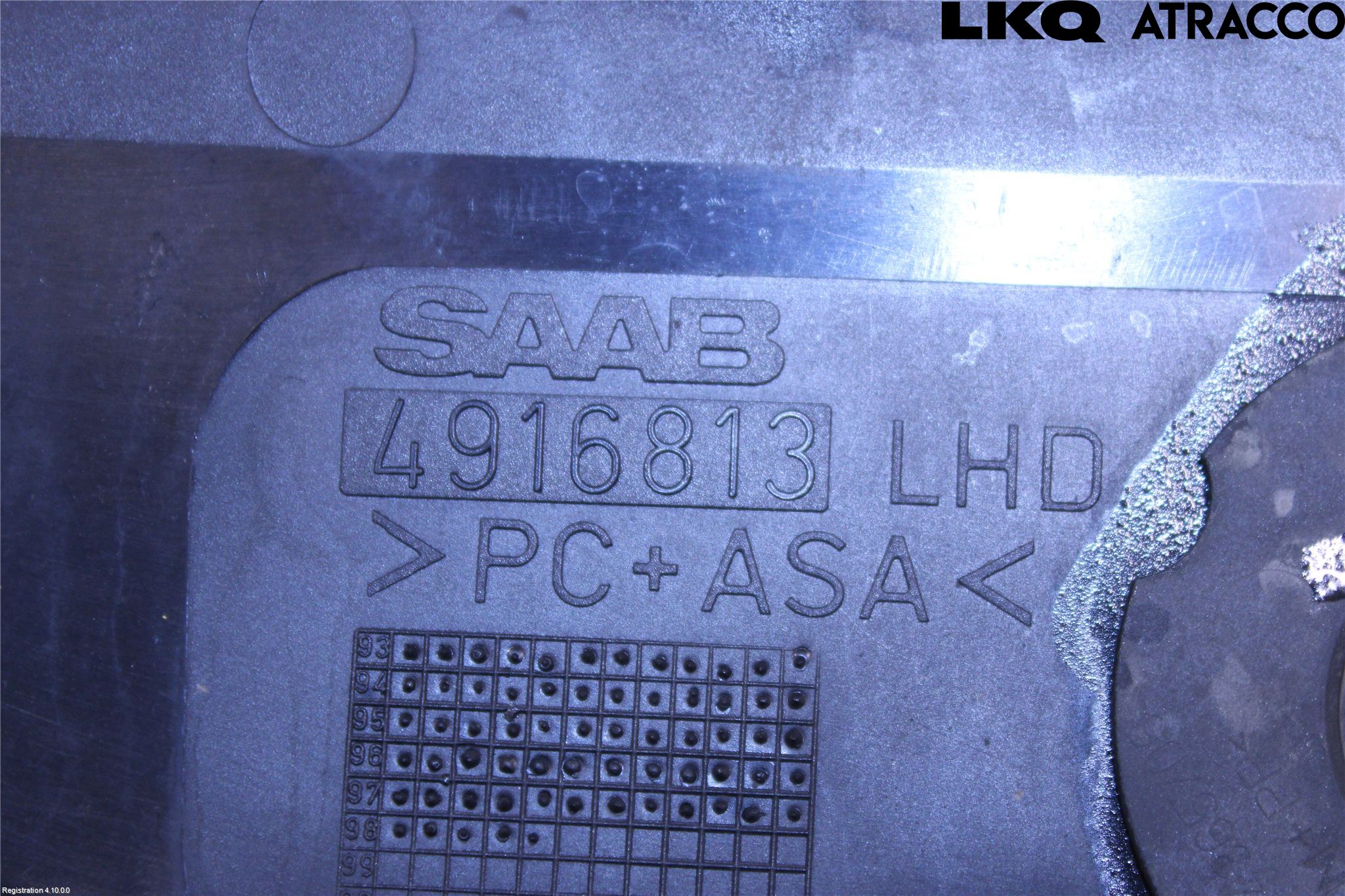 Saab 9-3 VER 1 98-03 Visker Deksel-Grill-Under Frr