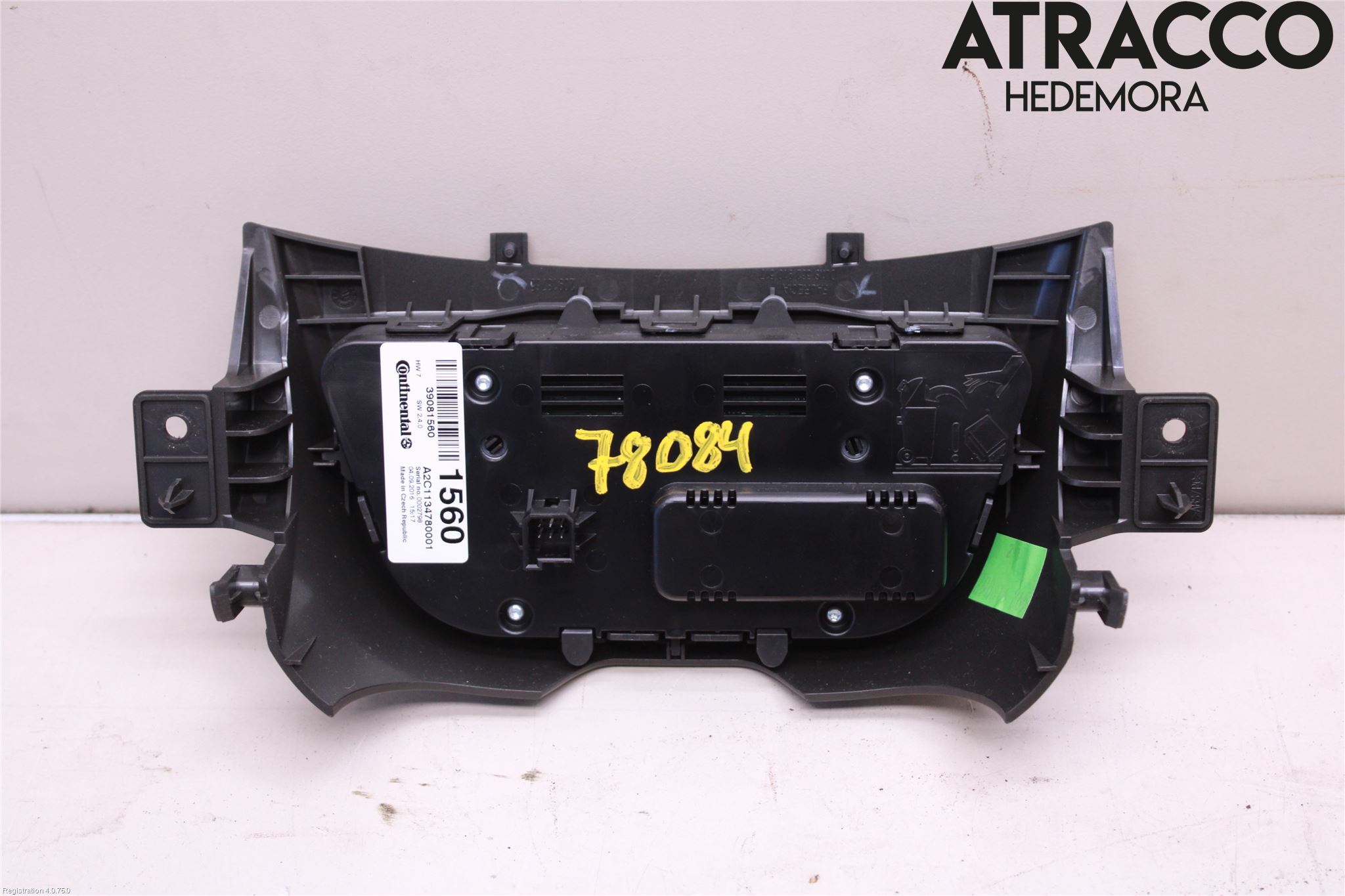 Opel ZAFIRA C 12-19 Varme Ac Betjening-Display