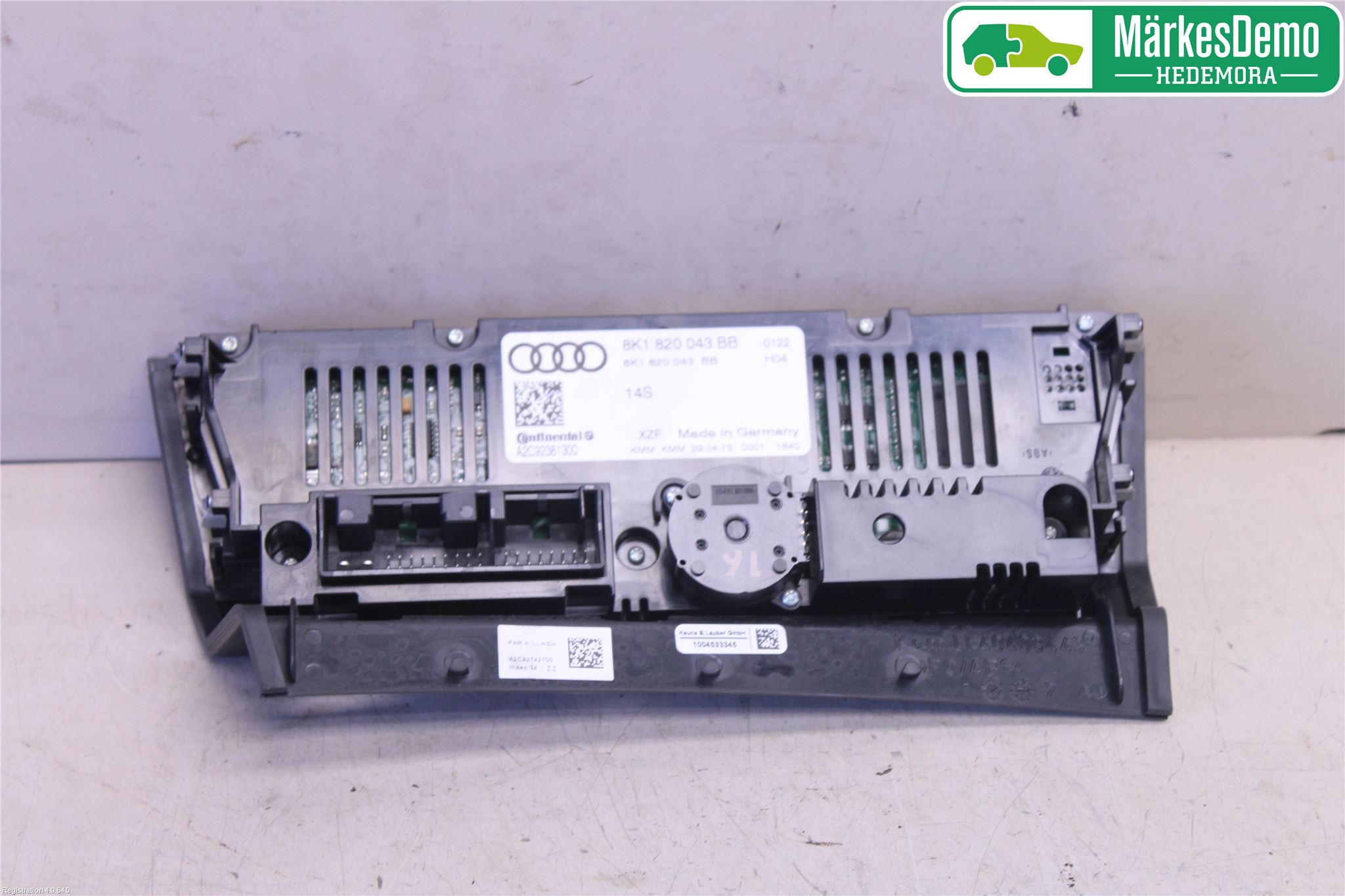 Audi A4 12-15 Varme Ac Betjening-Display