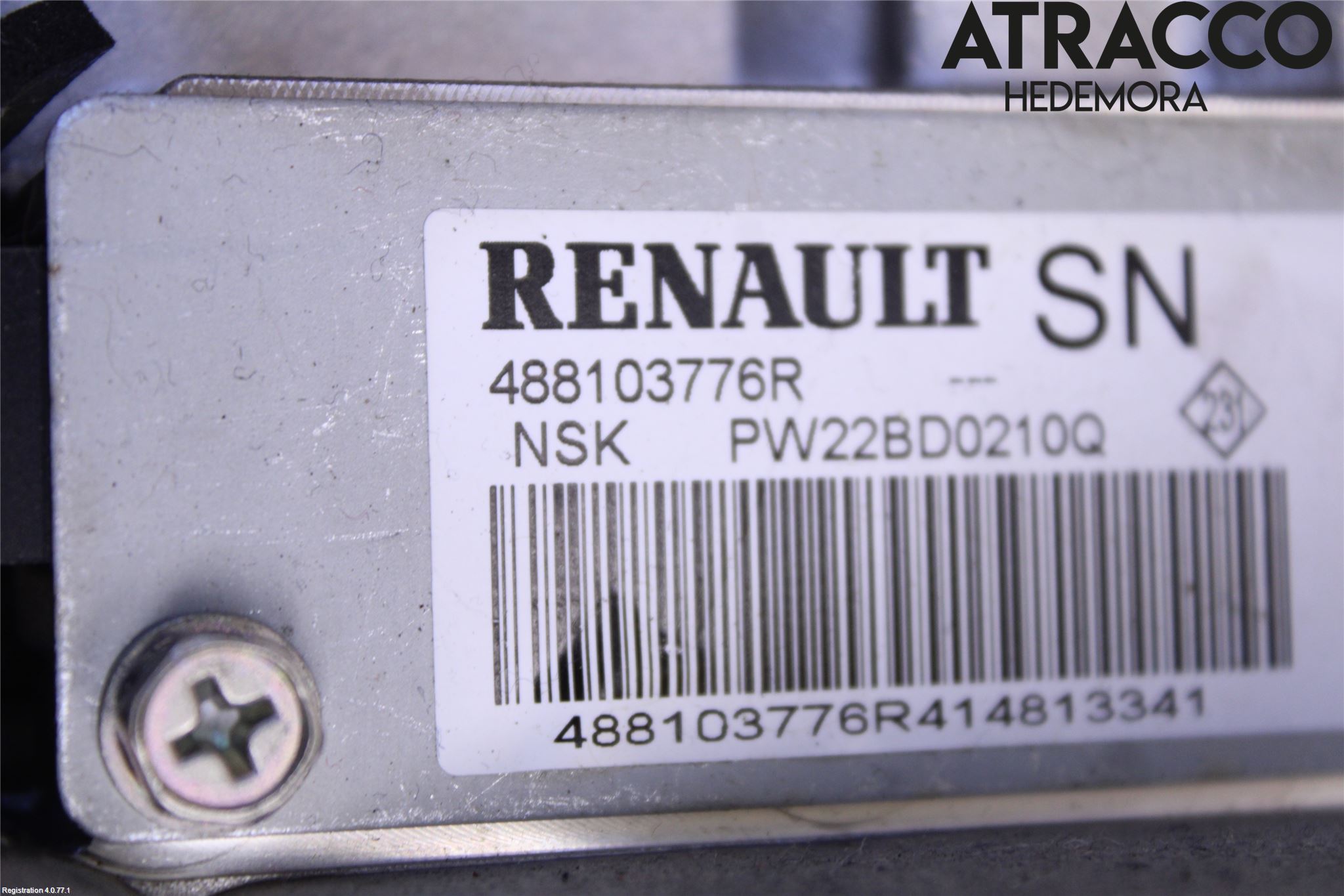 Renault ZOE/E-TECH 13- Rattakselaggregat Innebygd Servo