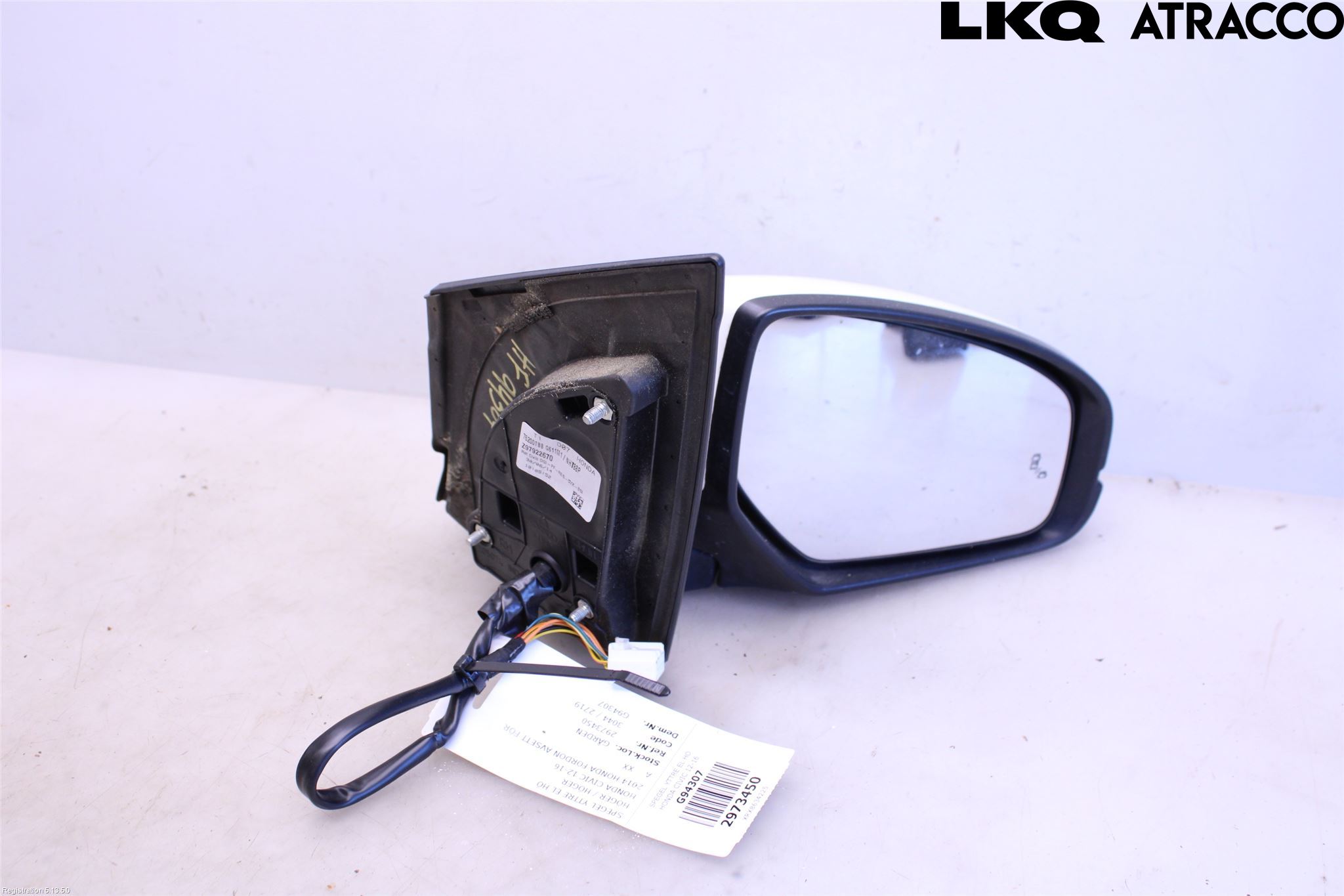 Honda CIVIC 12-16 Speil H M-El Justering