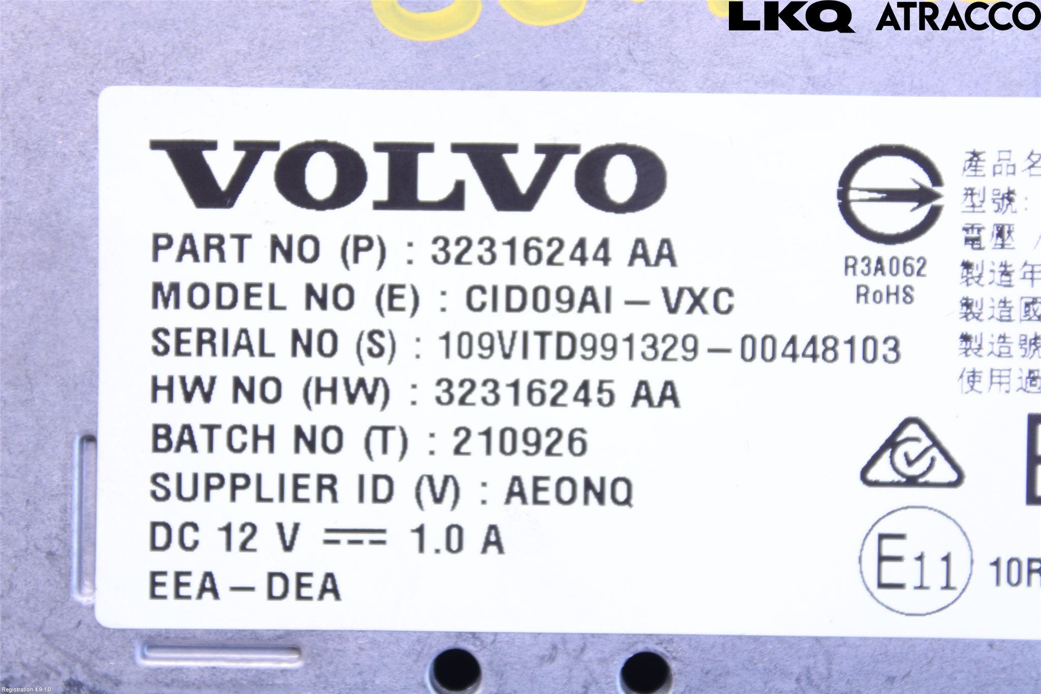 Volvo XC60 18- Stereo Radio Med Cd