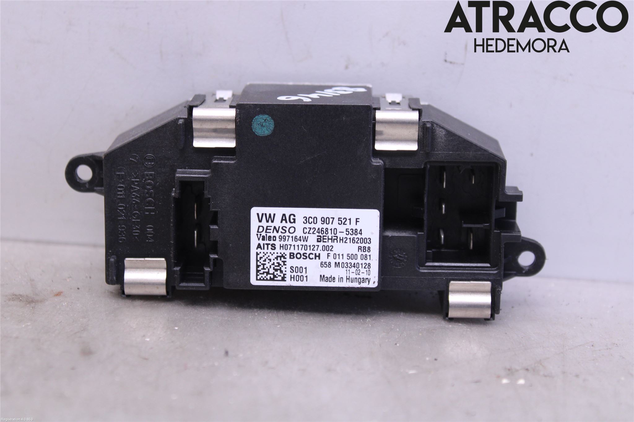 Volkswagen VW SCIROCCO 09-17 Varmeapparat Viftemotstand