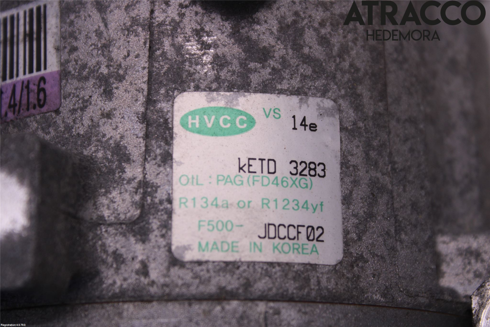 Kia CEED 12-18 Varme Ac Kompressor