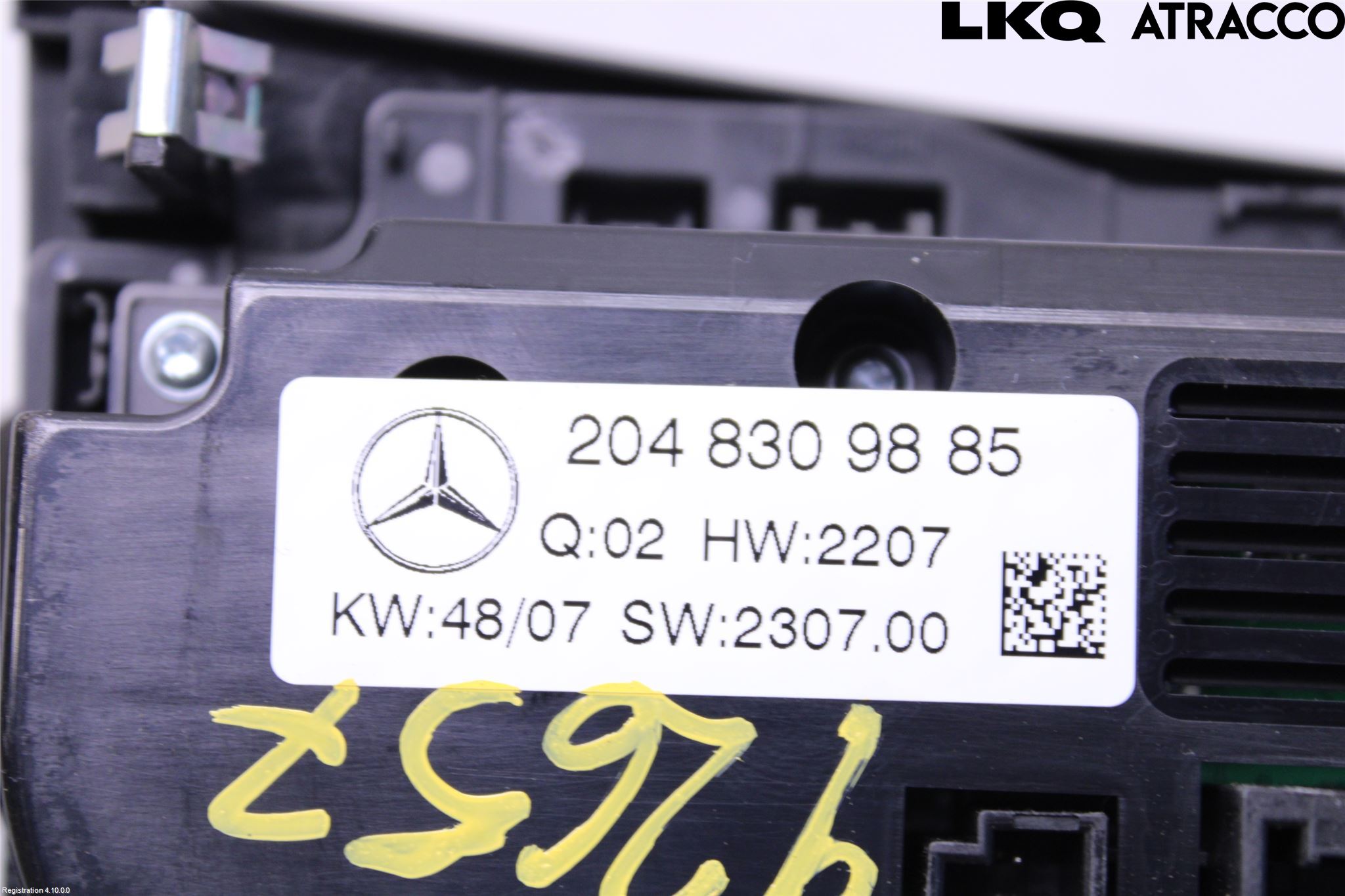 Mercedes-Benz MB C-KLASS (W204) 07-15 Varme Ac Betjening-Display