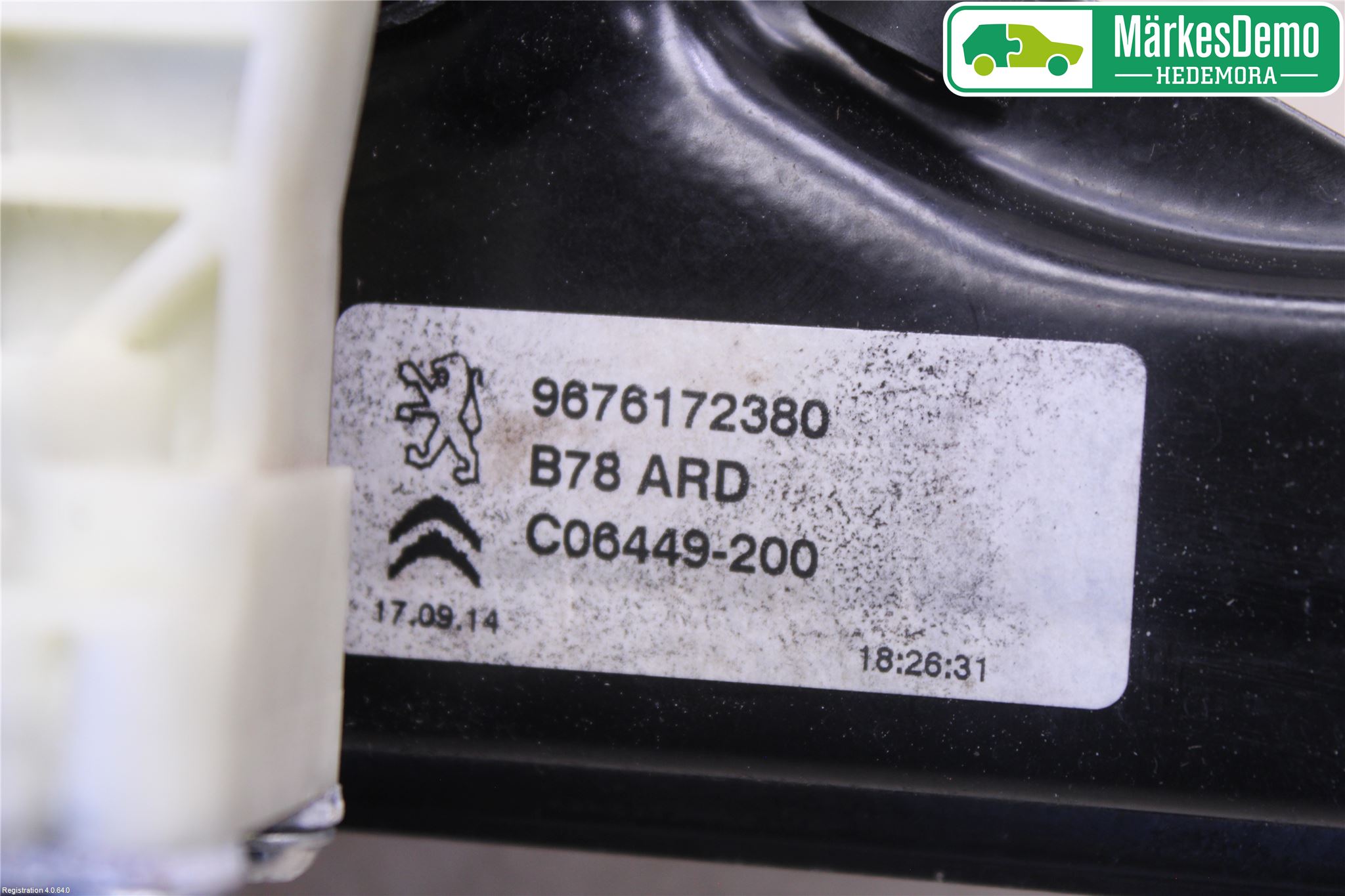 Citroen C4 GRAND PICASSO 14-18 Vindusheis El Komp
