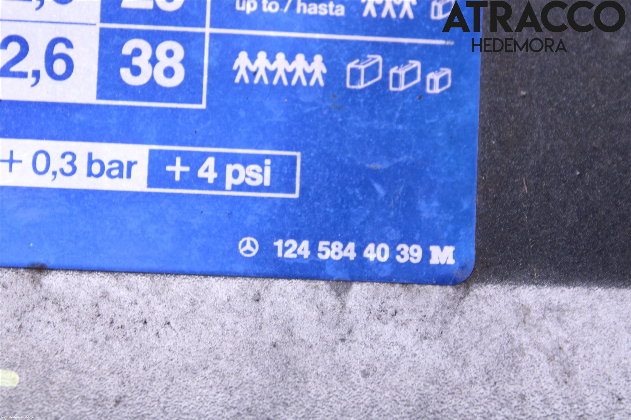 Mercedes-Benz MB 200-500  (W124) 86-96 Drivstoff Tankluke
