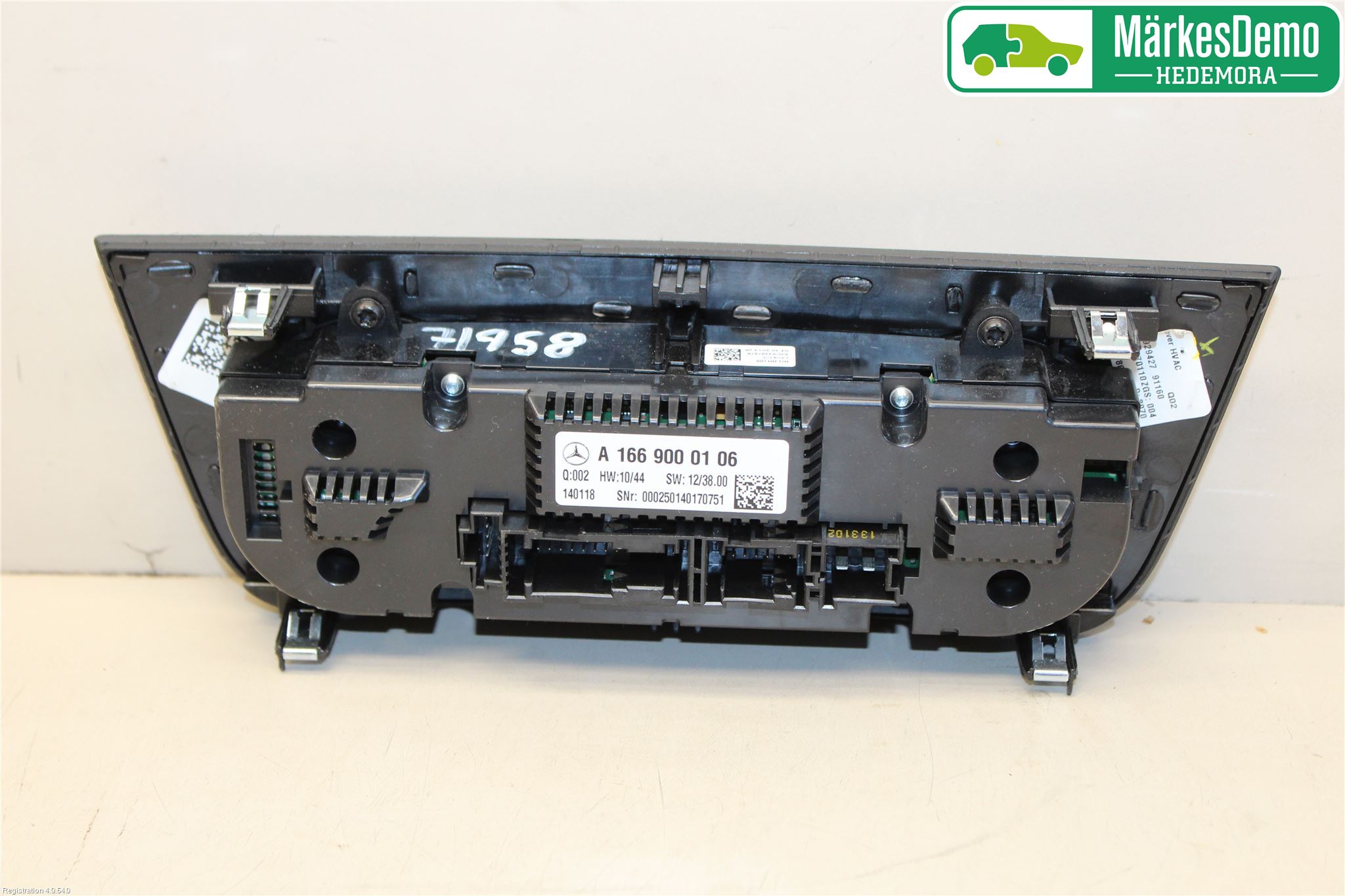 Mercedes-Benz MB GL/GLS-KLASS (X166) 12-19 Varme Ac Betjening-Display