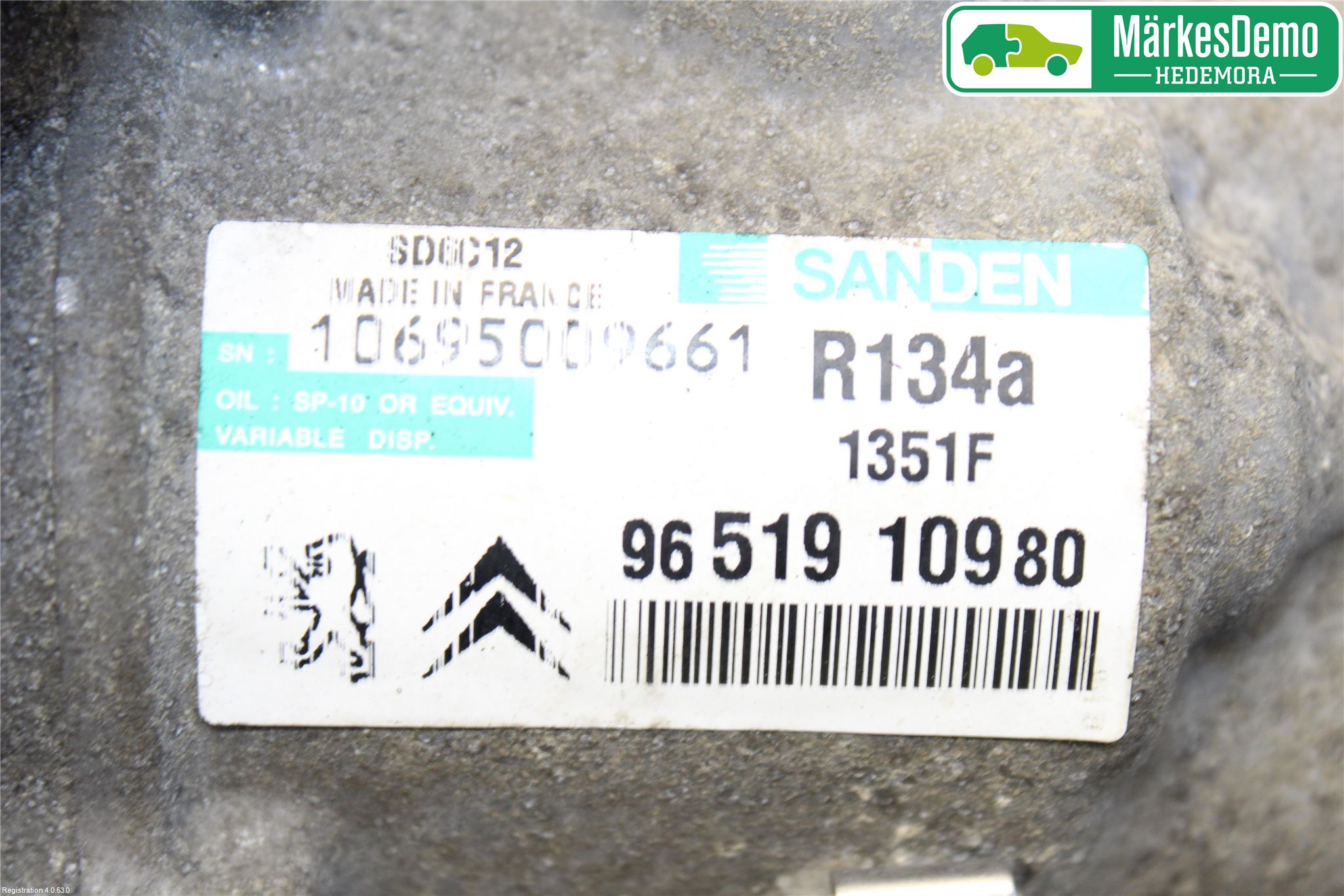 Peugeot 307     05-08 Varme Ac Kompressor