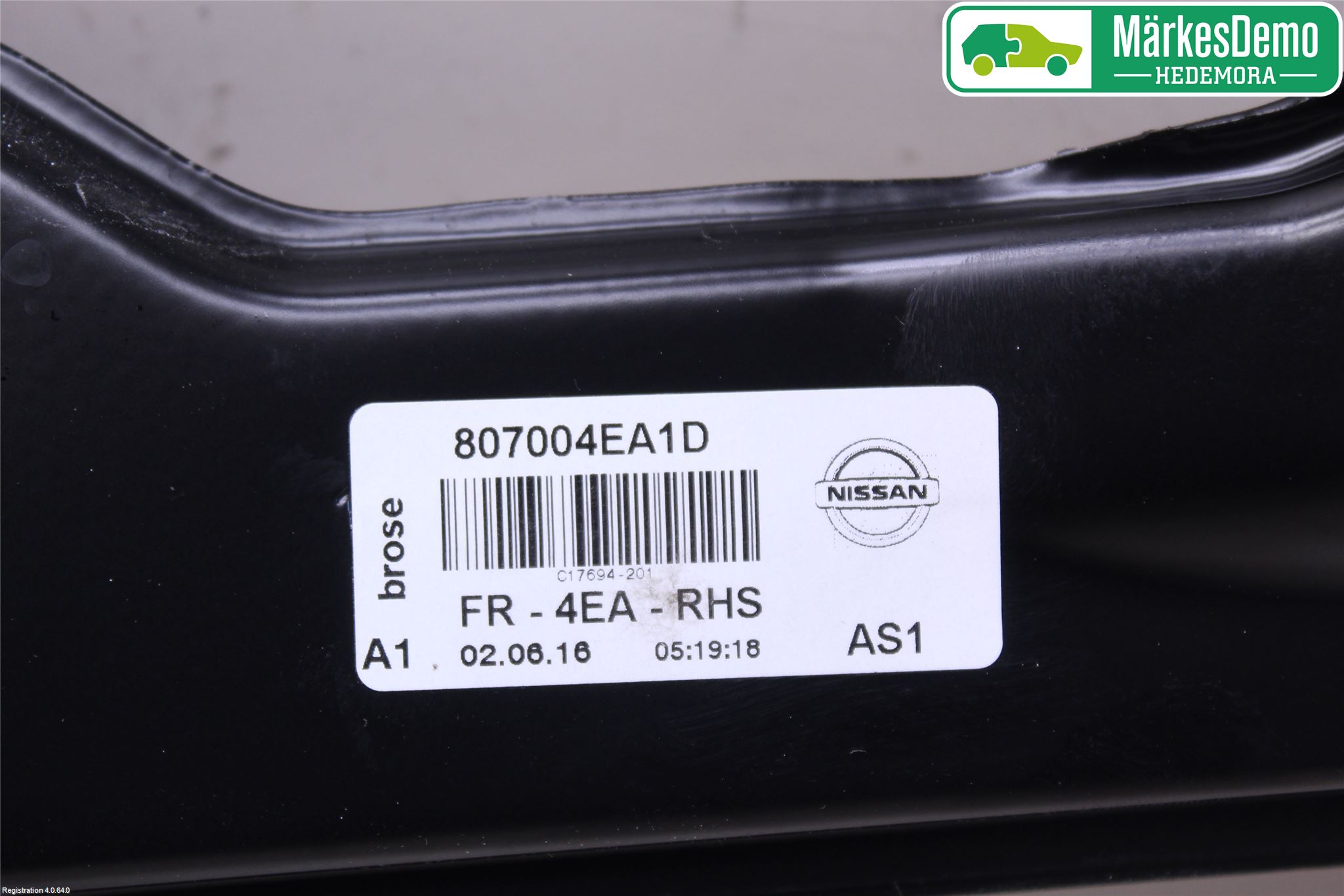 Nissan QASHQAI 14-17 Vindusheis El Komp