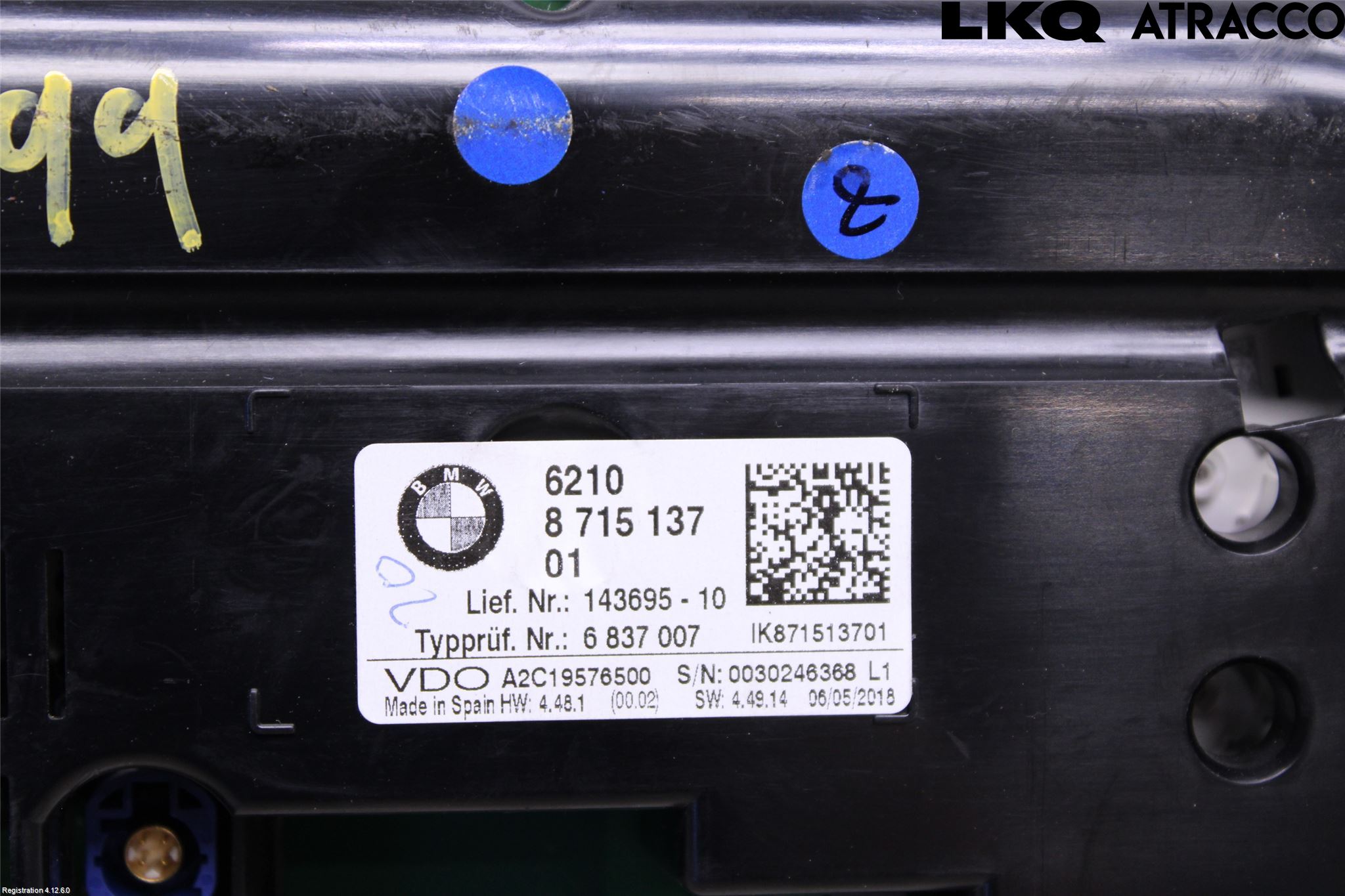 BMW X2 F39 18-23 Instr Kombinert