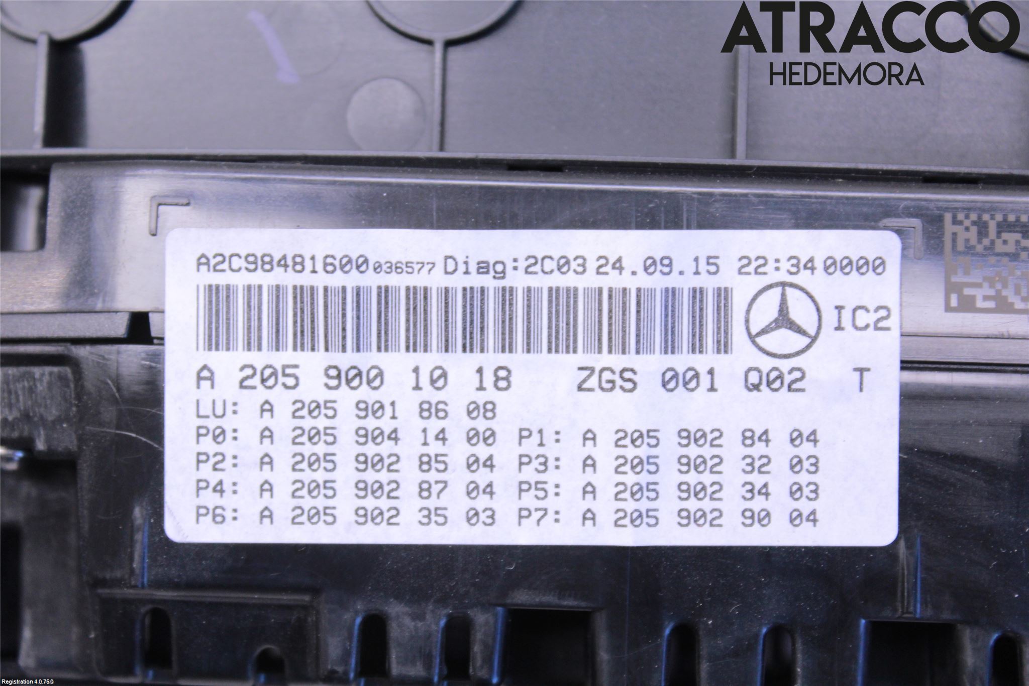 Mercedes-Benz MB C-KLASS (W205) 14-21 Instr Kombinert