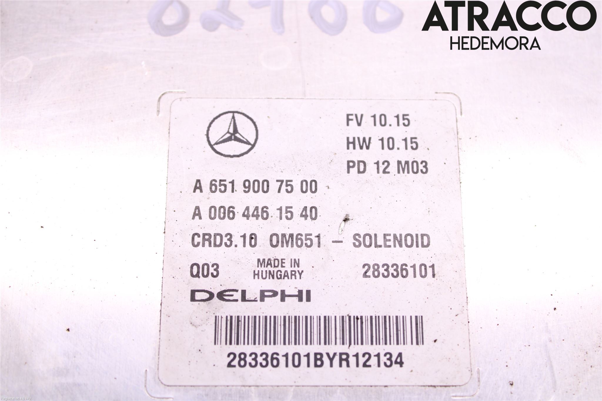Mercedes-Benz MB C-KLASS (W204) 07-15 Styreenhet Dieselpumpe