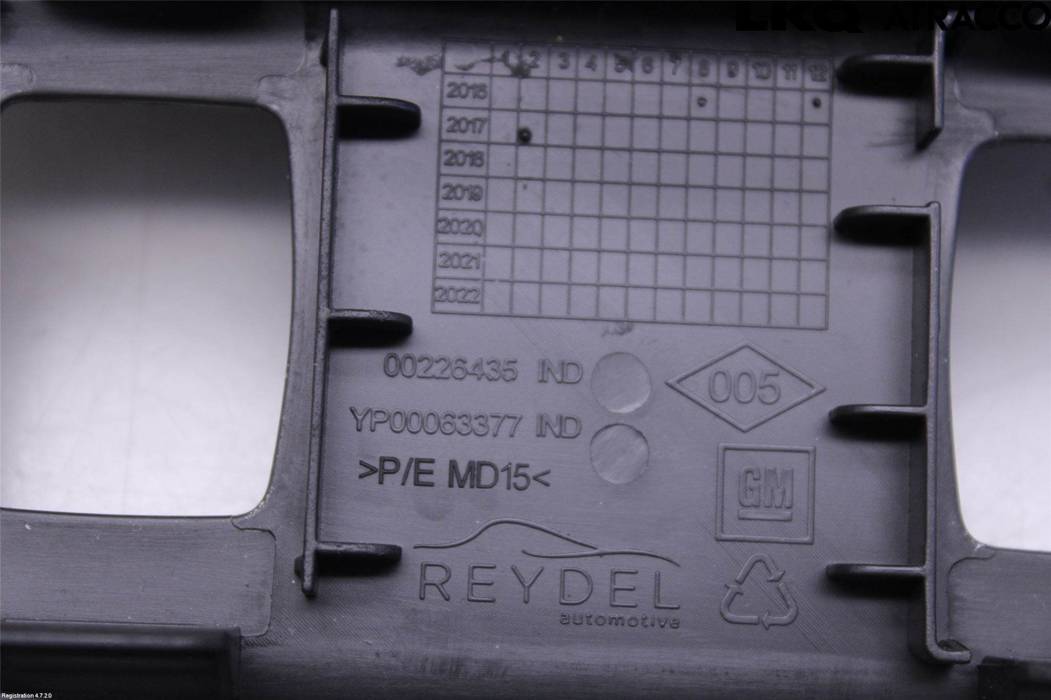 Opel GRANDLAND X 18- Dashbord Kanal - Dyse