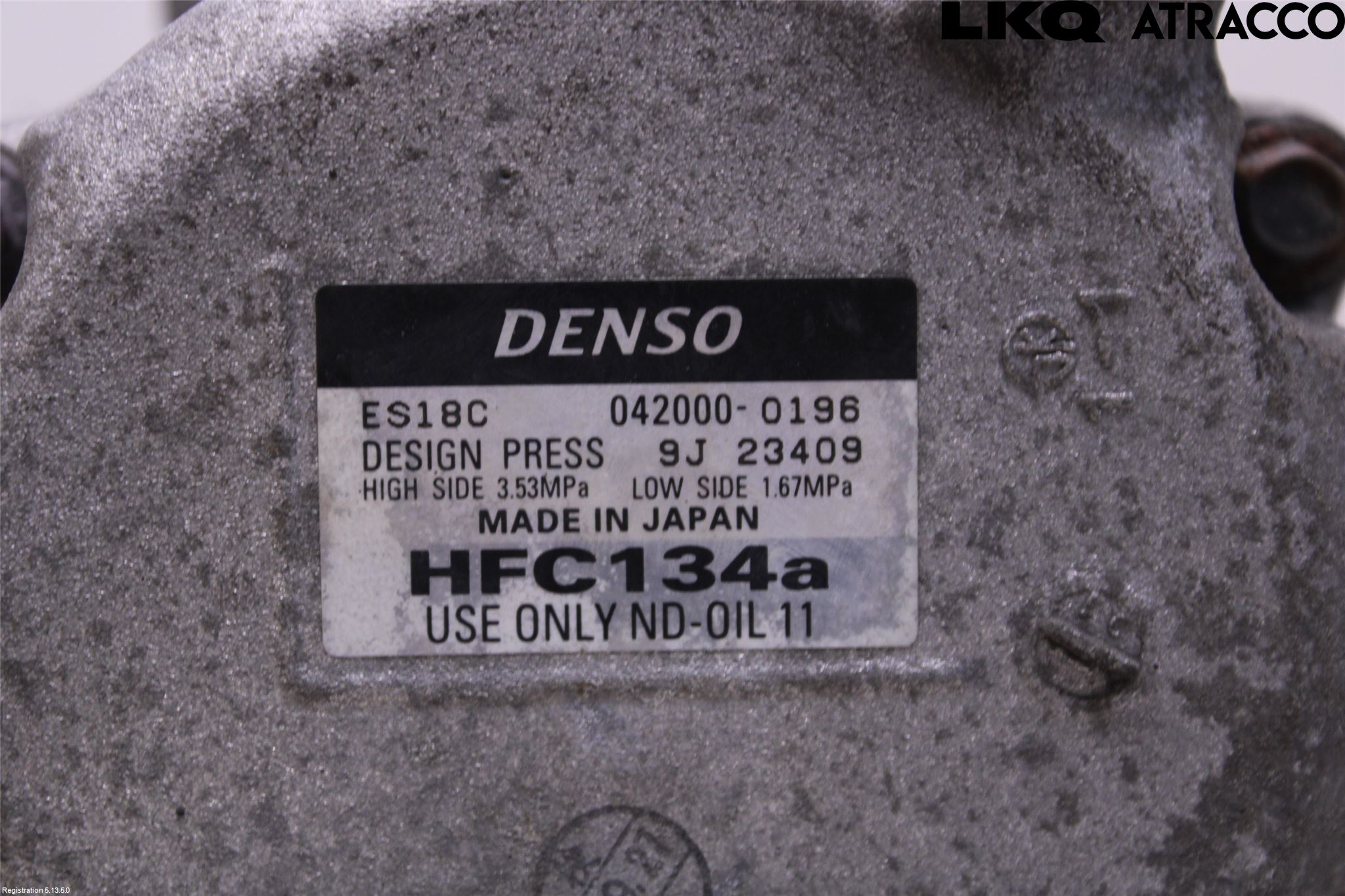 Toyota PRIUS NWH20 04-08 Varme Ac Kompressor