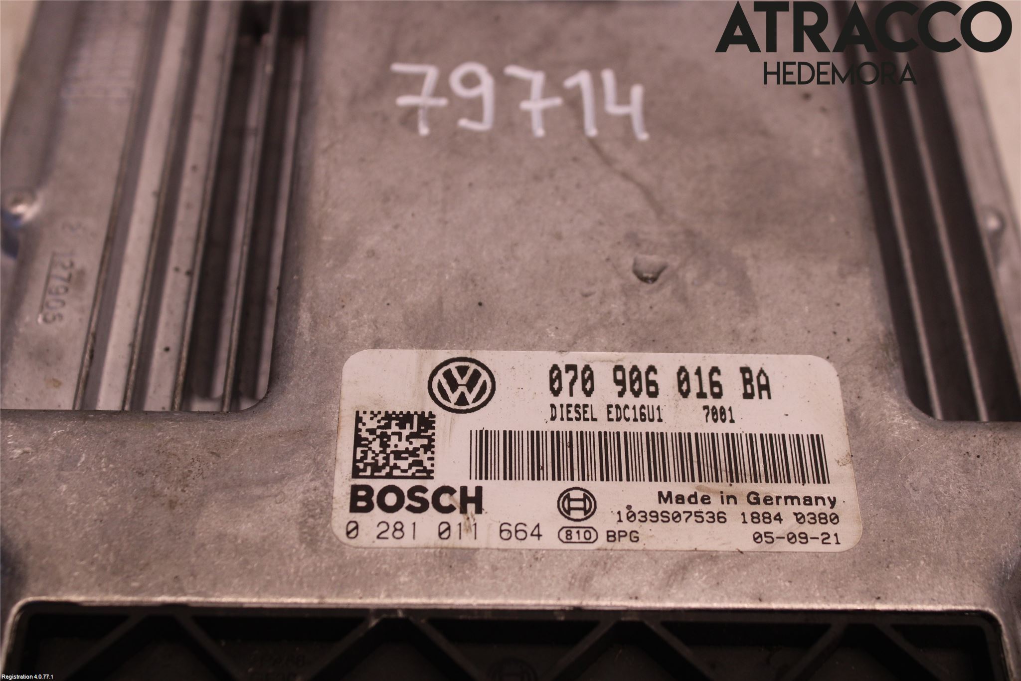 Volkswagen VW TRANSP/CARAVELLE (T5) 04-15 Styreenhet Dieselpumpe