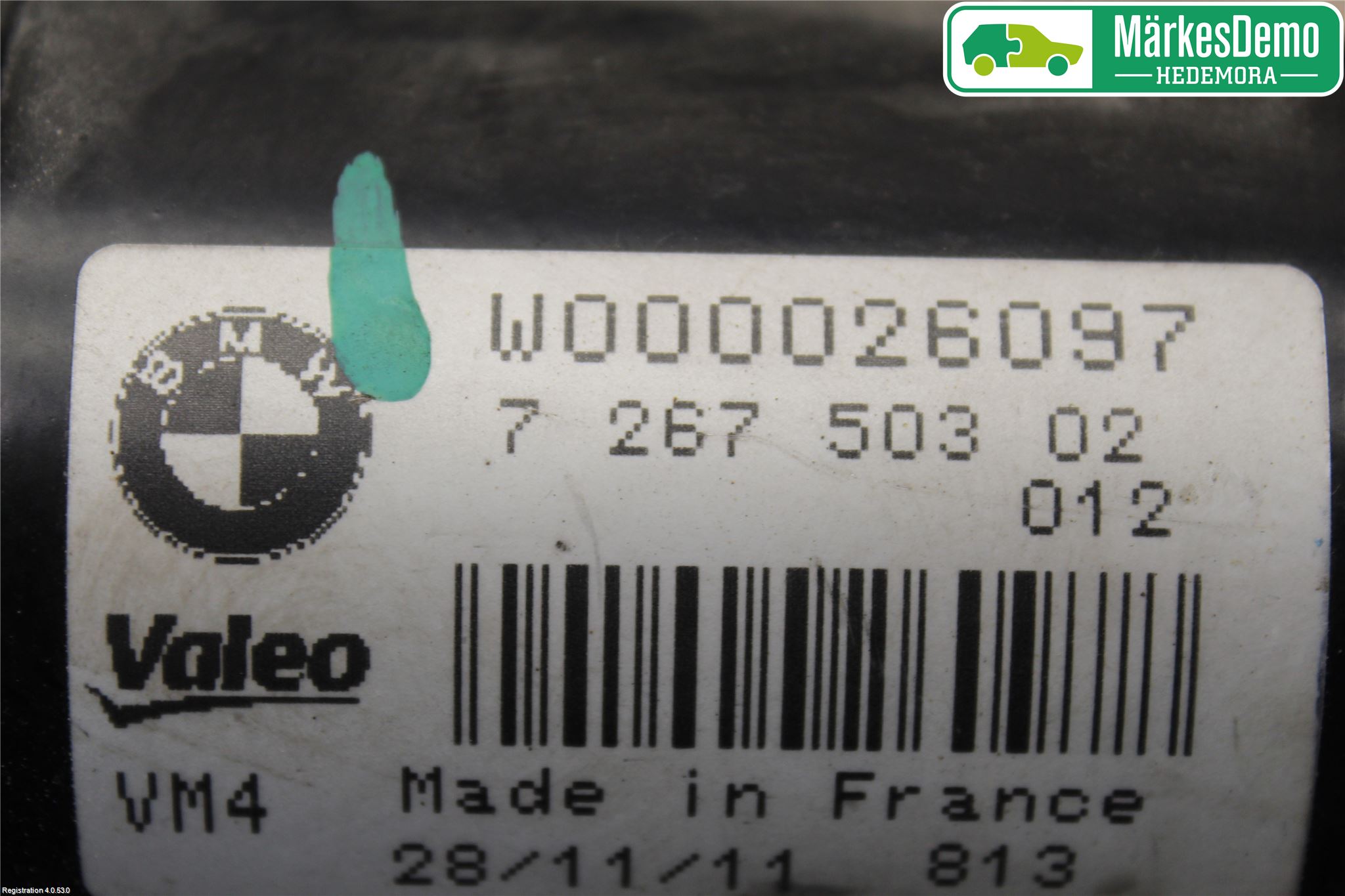 BMW 3 F30/F31/F80 12-19 Viskeroverføring Frontrute