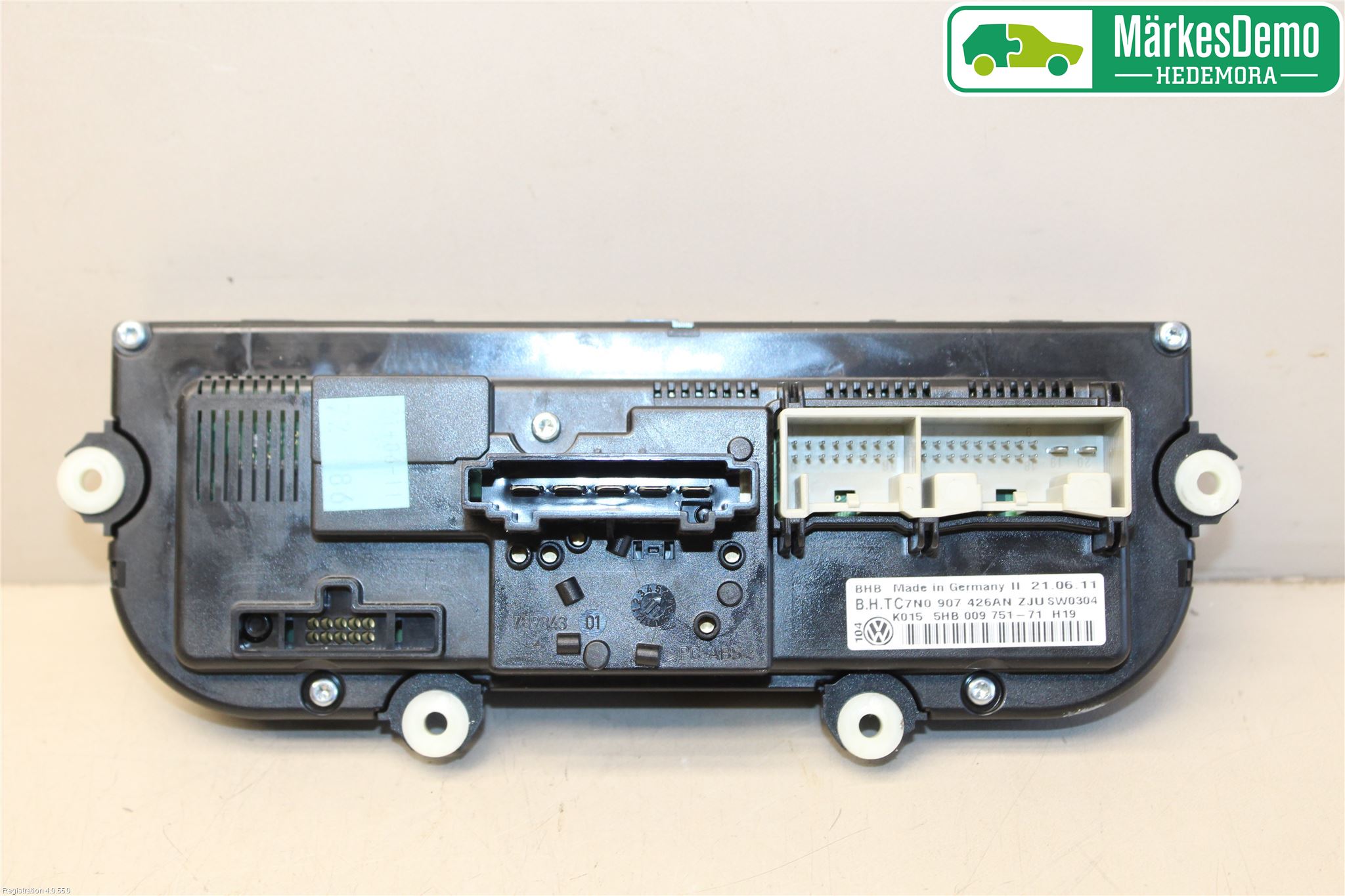 Volkswagen VW TOURAN 10-15 Varme Ac Betjening-Display