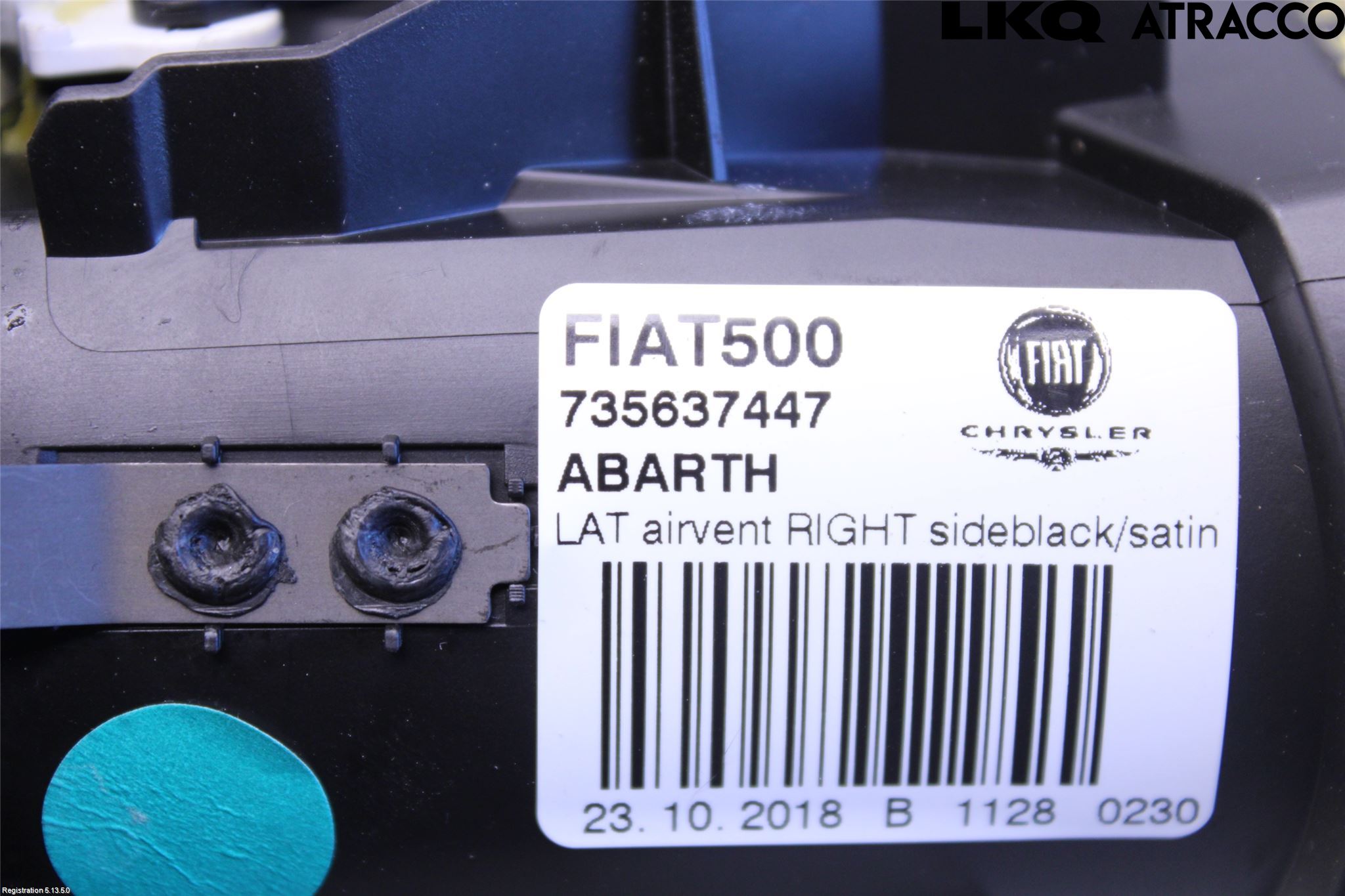 Fiat 500 07- Dashbord Kanal - Dyse