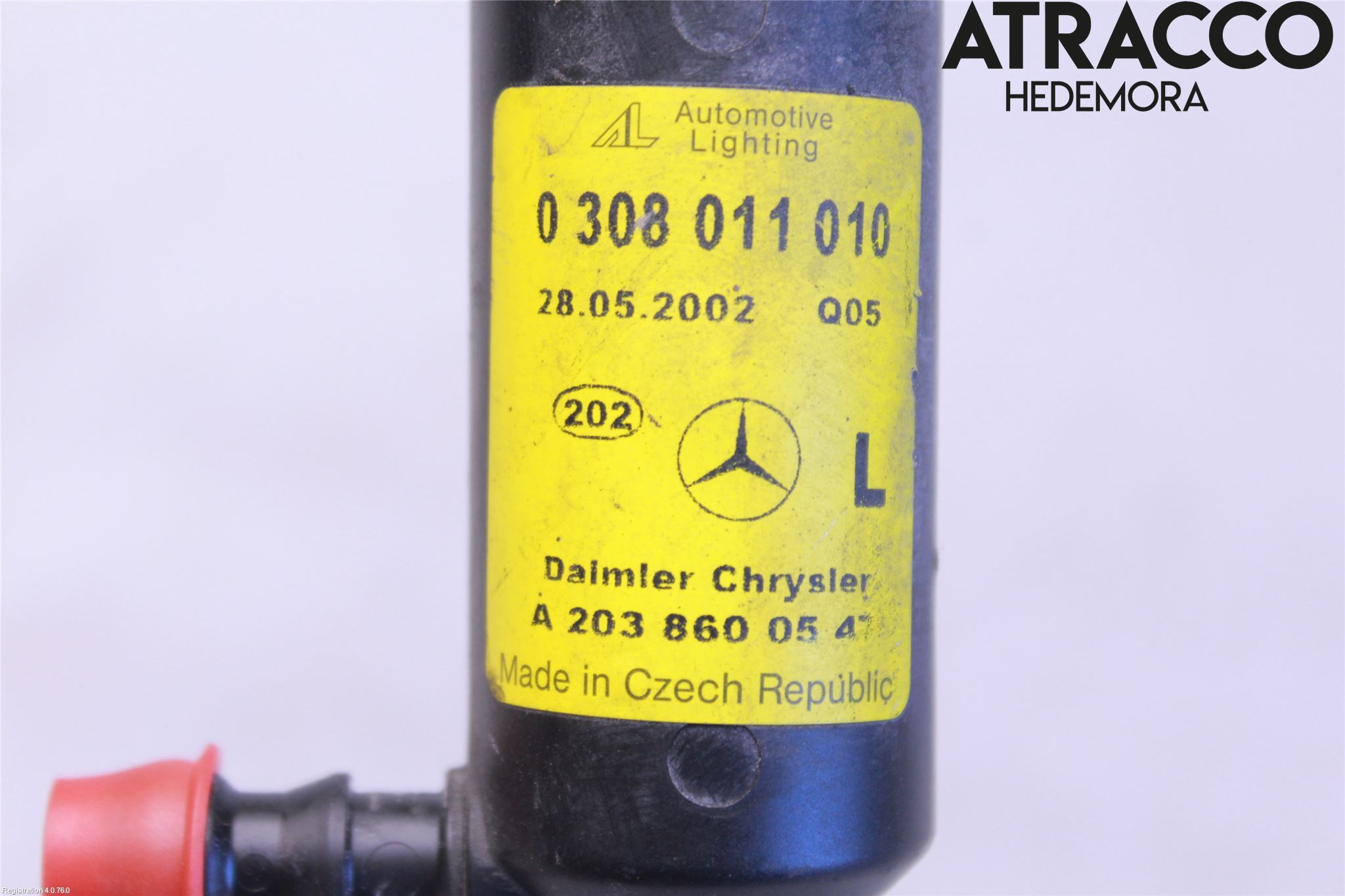 Mercedes-Benz MB C (203) 00-07 Spylerdyse Frontlykter