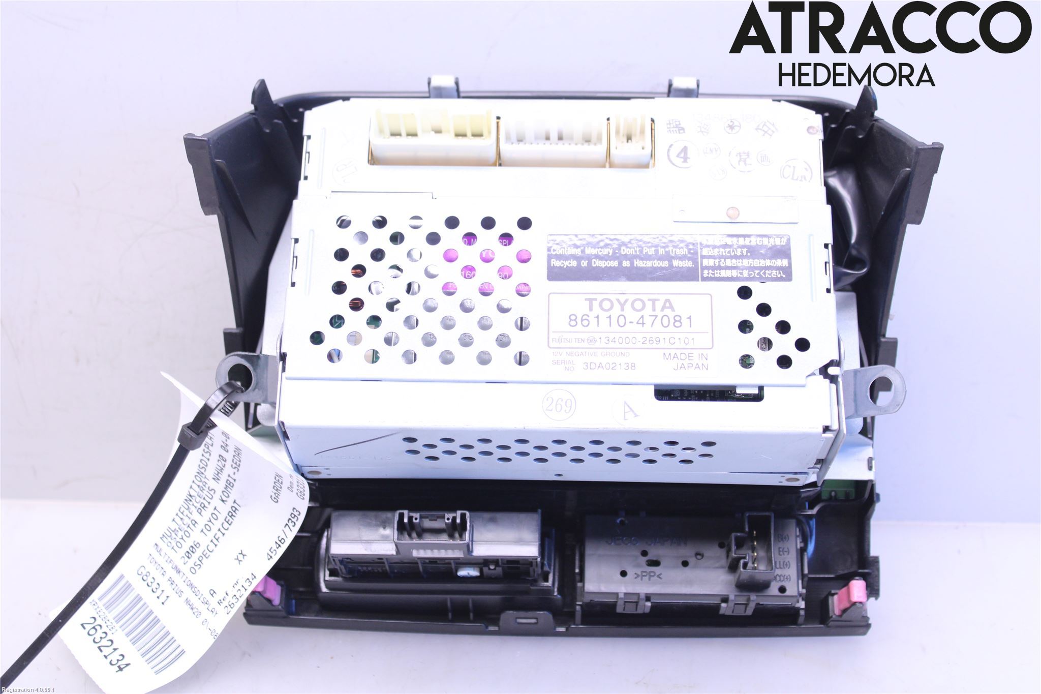 Toyota PRIUS NWH20 04-08 Multifunktionsdisplay