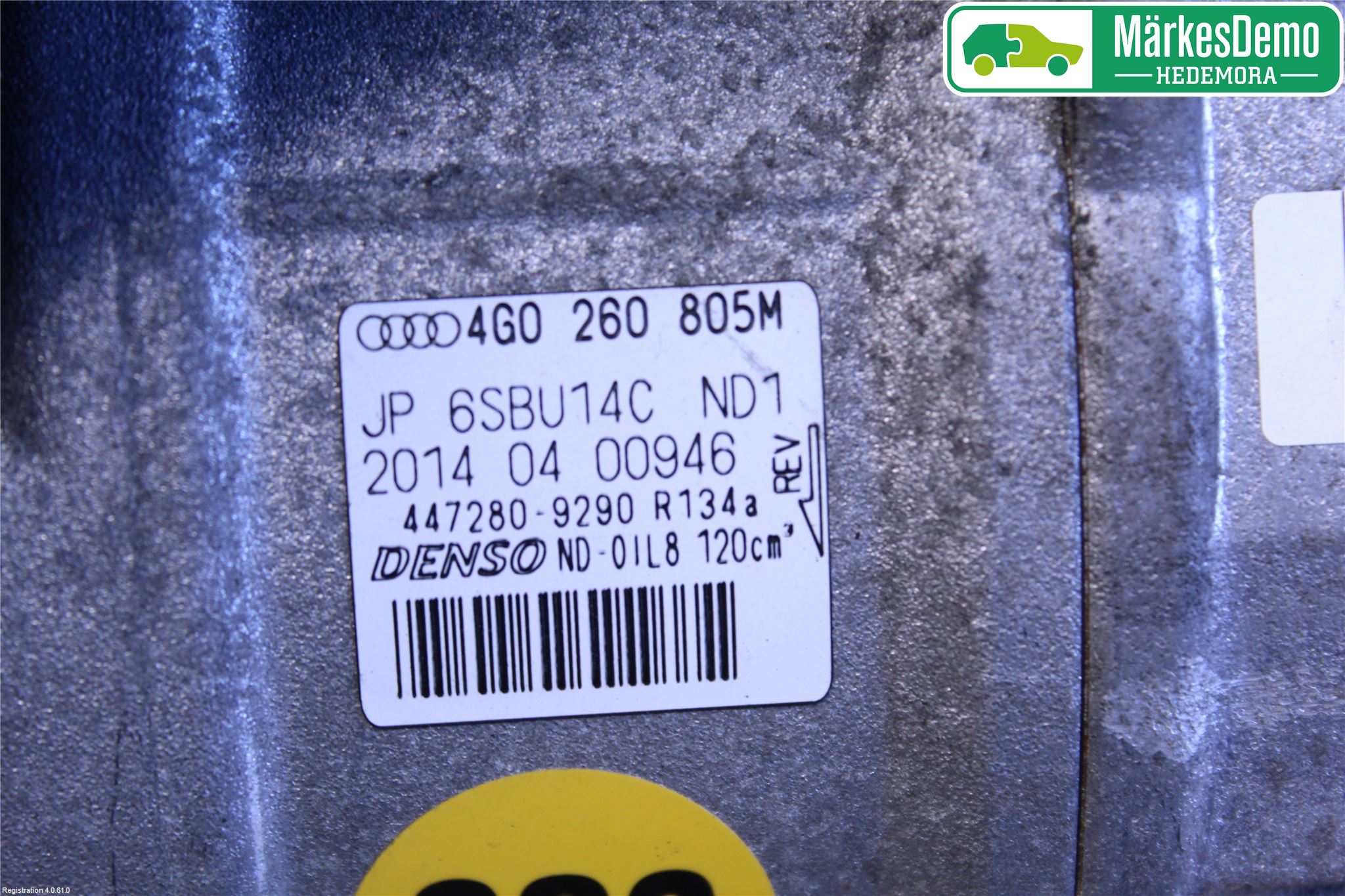 Audi A6/S6 4G 11-18 Varme Ac Kompressor