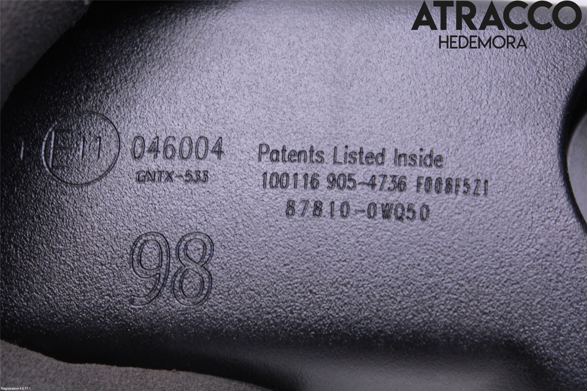 Toyota AURIS 13-19 Speil Innvendig