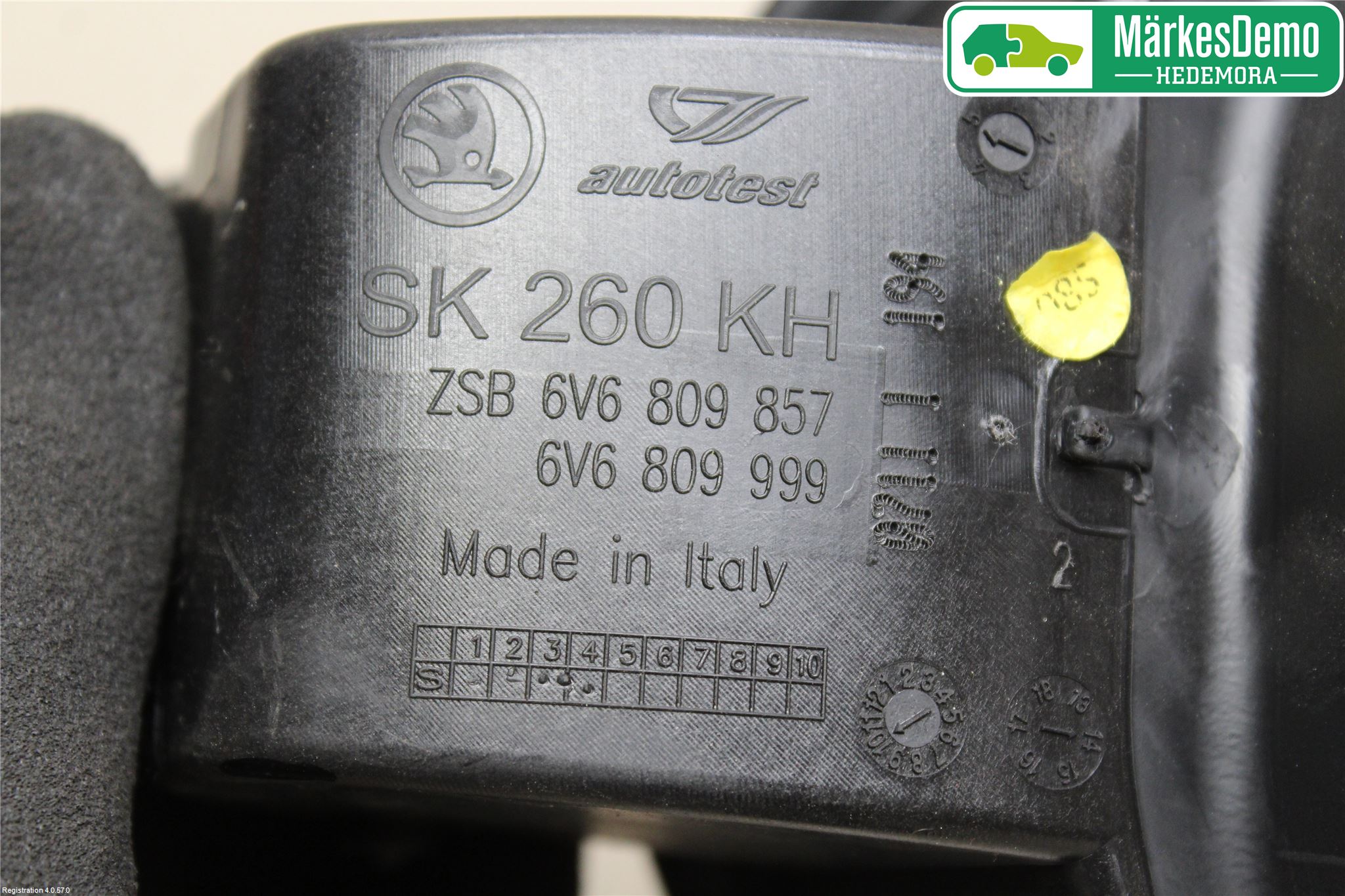 Skoda FABIA 15-21 Drivstoff Tankluke