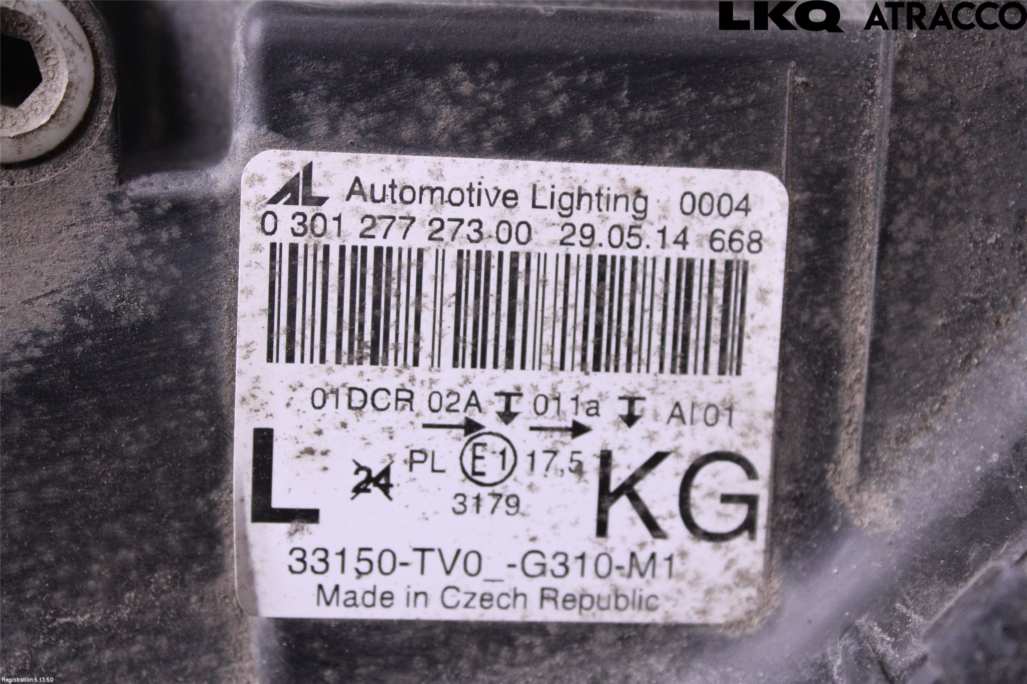 Honda CIVIC 12-16 Frontlykt Venstre