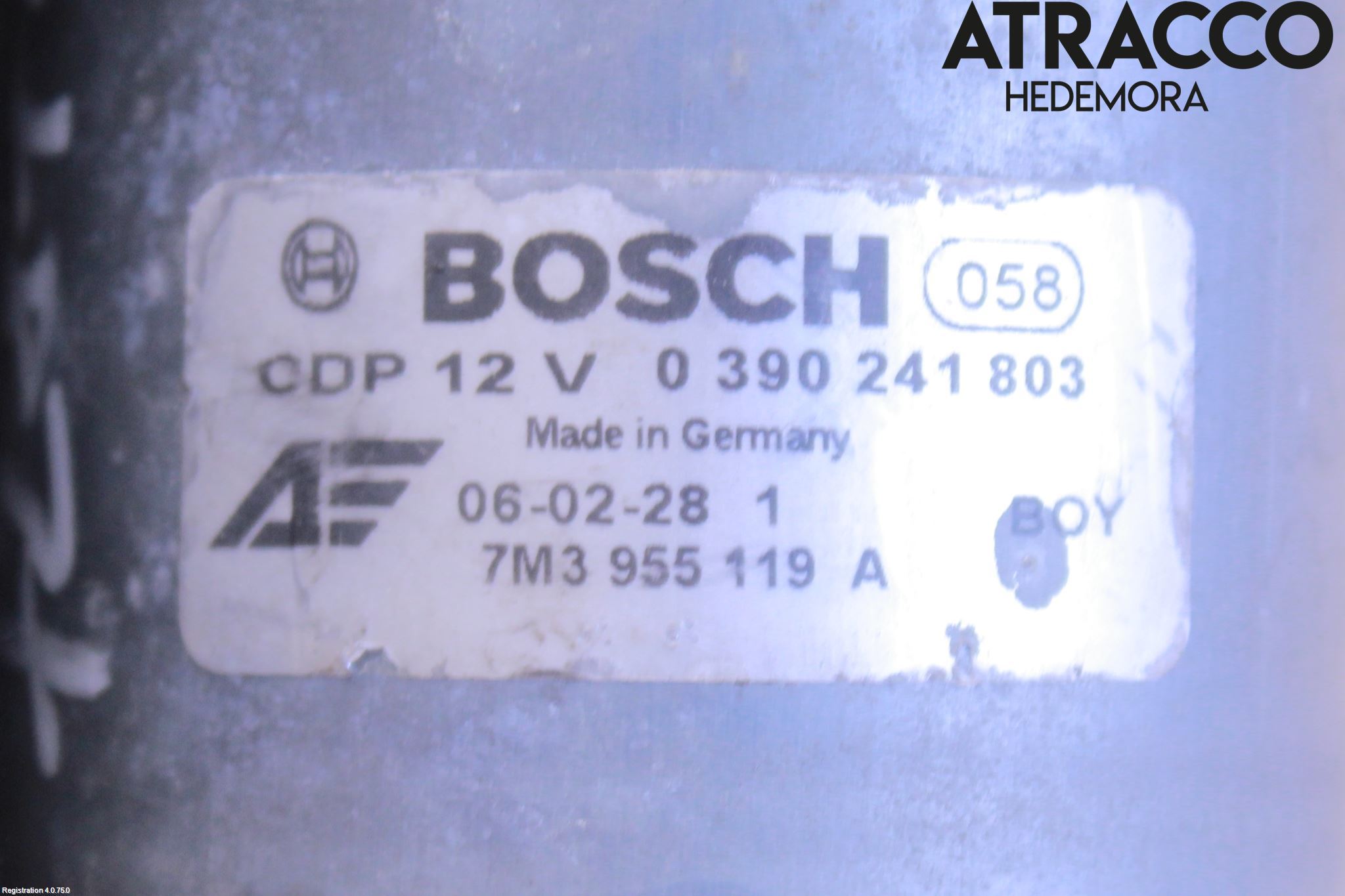 Volkswagen VW SHARAN      01-10 Viskermotor Frontrute
