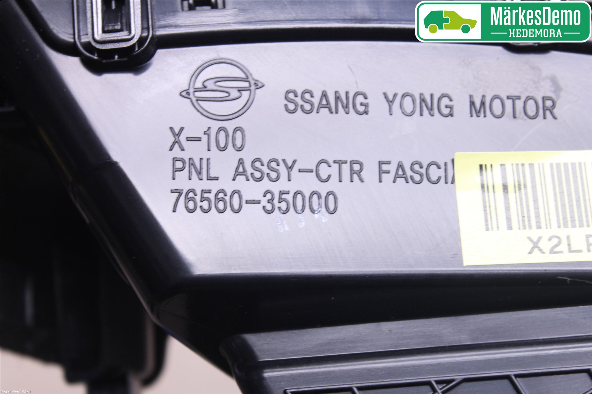 SsangYong SSANG YONG TIVOLI 17- Dashbord Kanal - Dyse