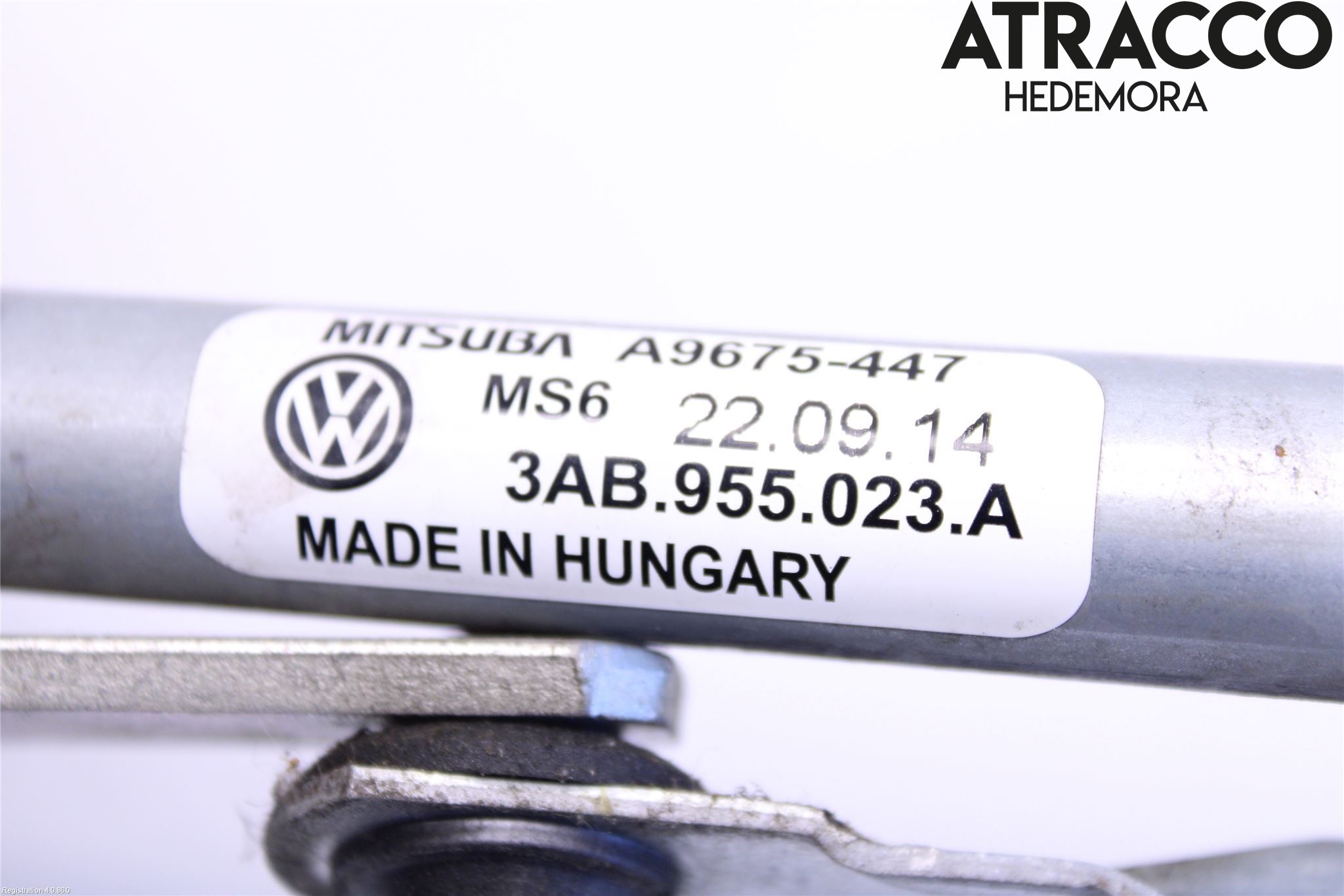 Volkswagen VW PASSAT 11-14 Viskeroverføring Frontrute