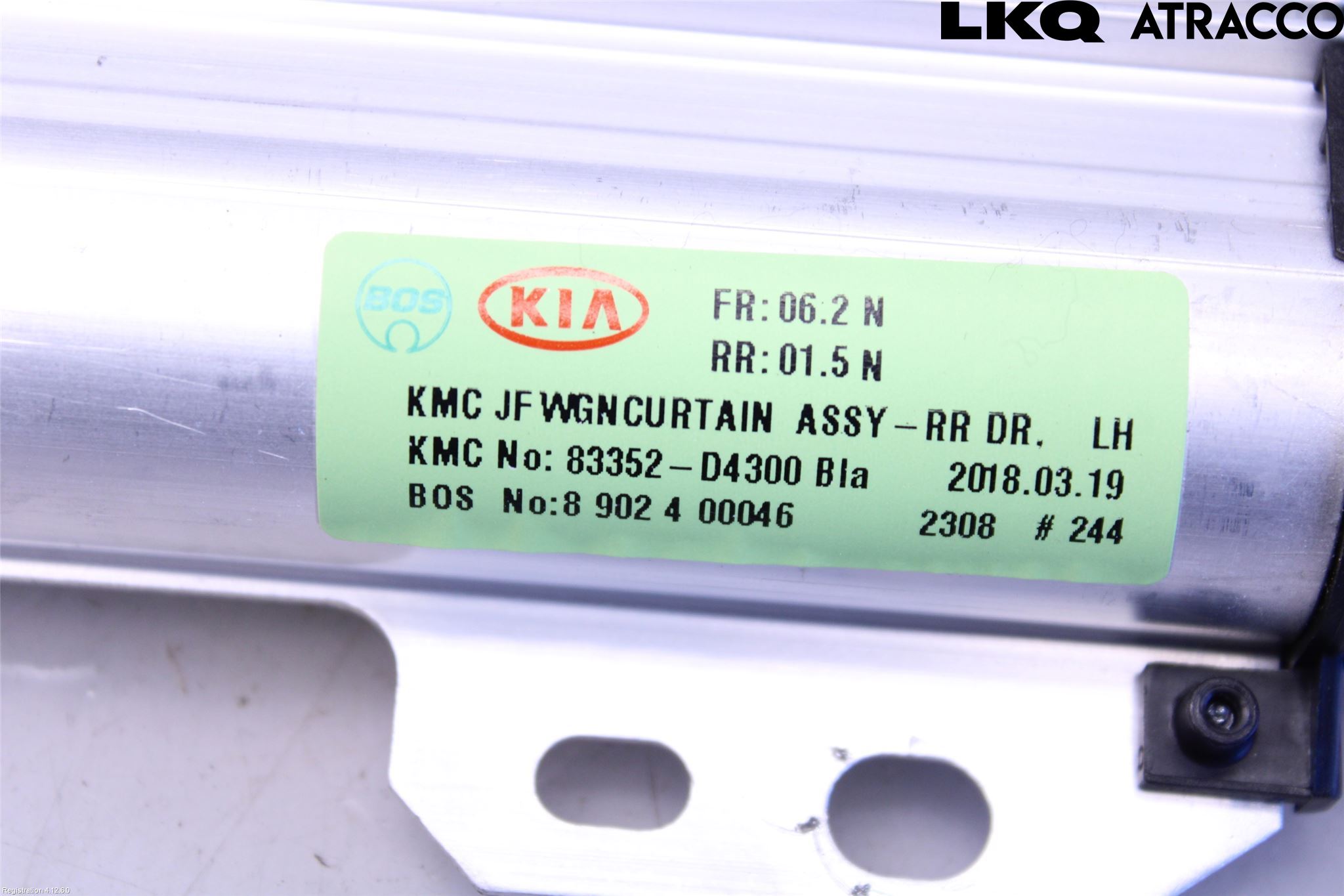 Kia OPTIMA 16-20 Innr Innsyn Beskytelse Stv