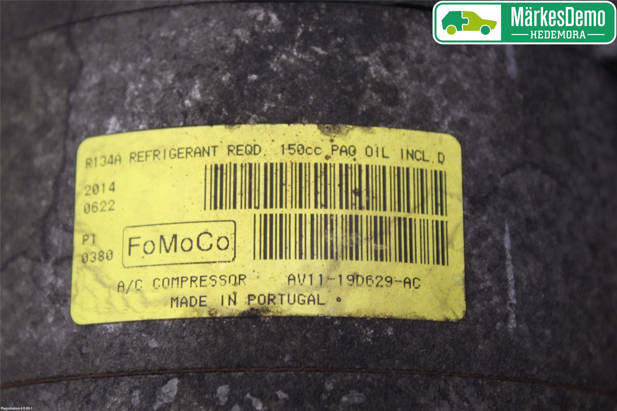 Ford FIESTA 13-17 Varme Ac Kompressor
