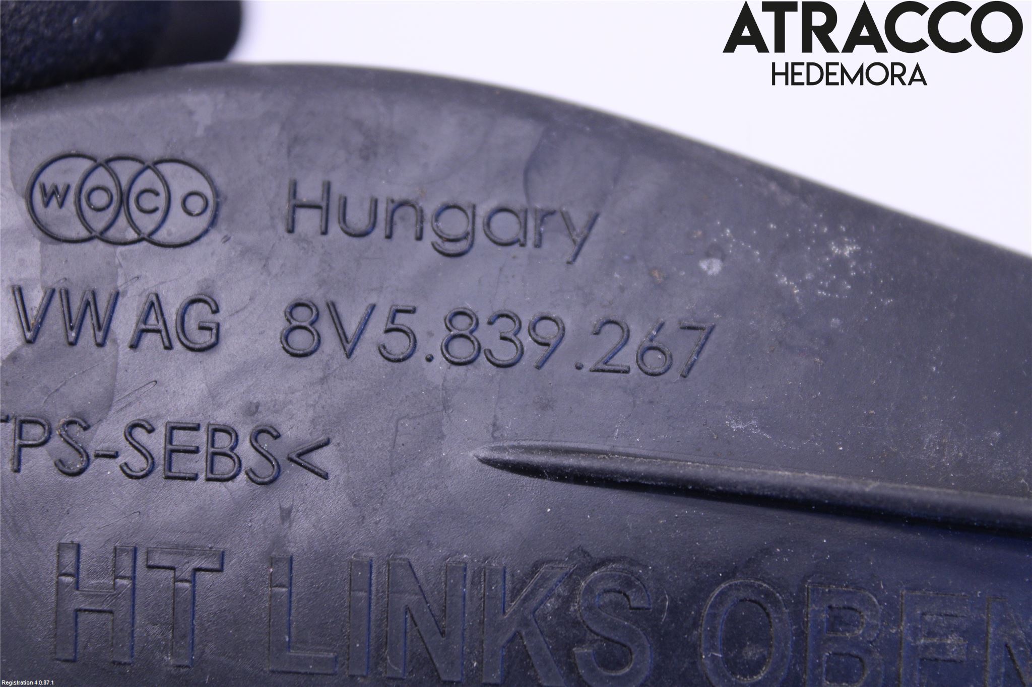 Audi A3/S3 8V 13-20 Dørstopper