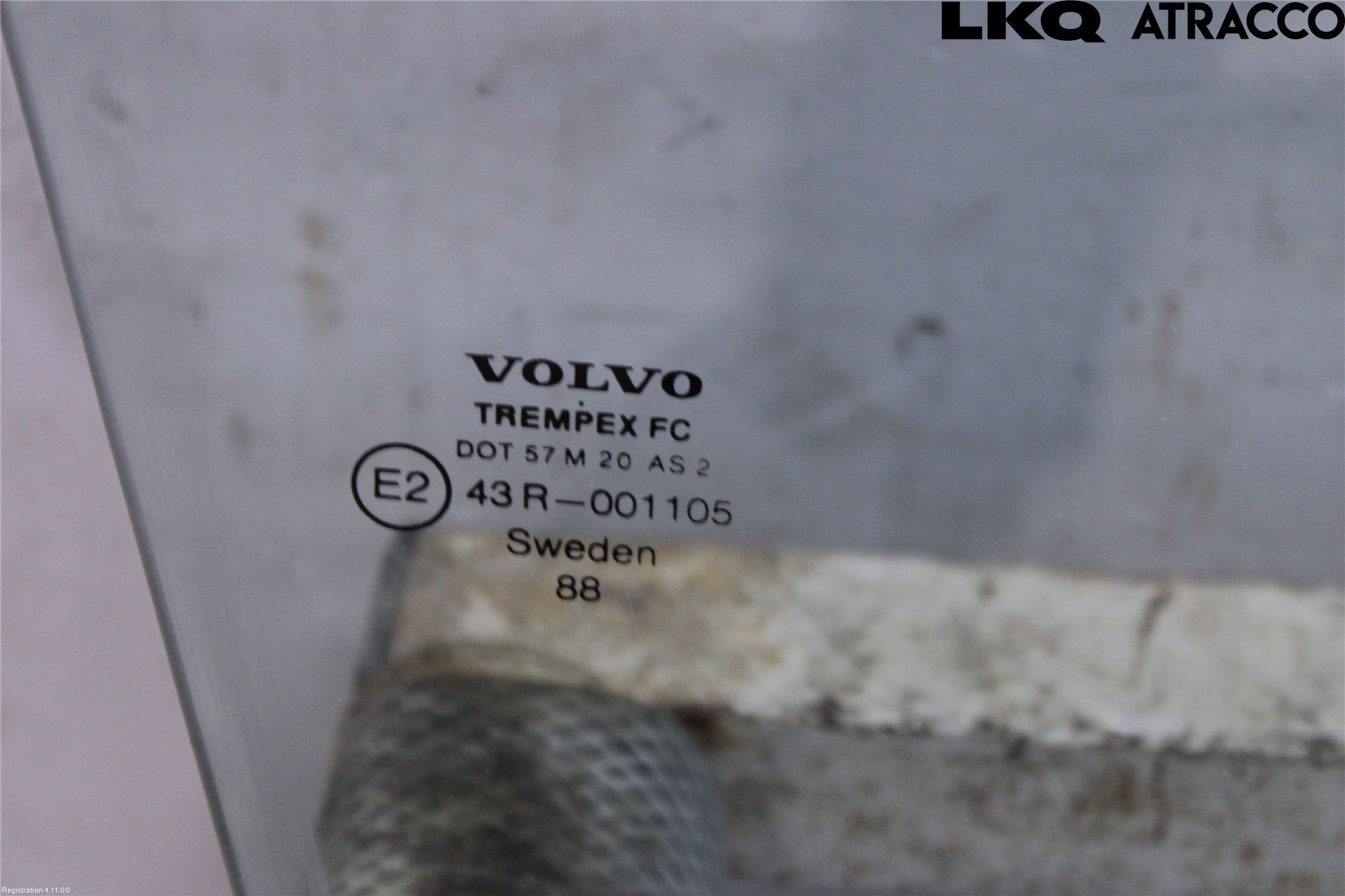 Volvo 740 88-92 Dørrute Foran Høyre 4 Dørs