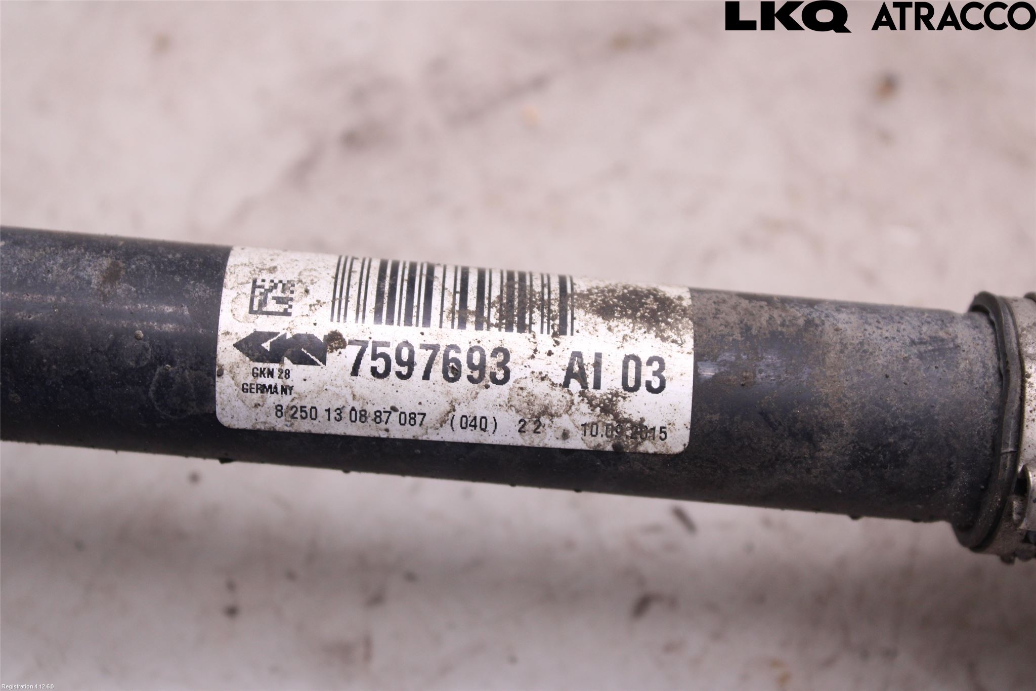 BMW 4 F32/F33/F82/F83 13-20 Drivaksel Foran Kompl Venstre