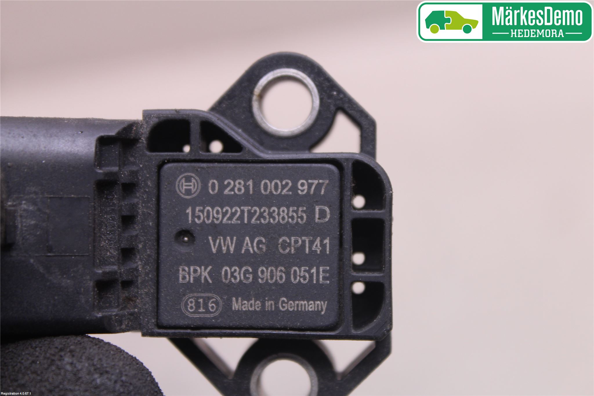 Volkswagen VW POLO 10-17 Inns Map - Trykkføler