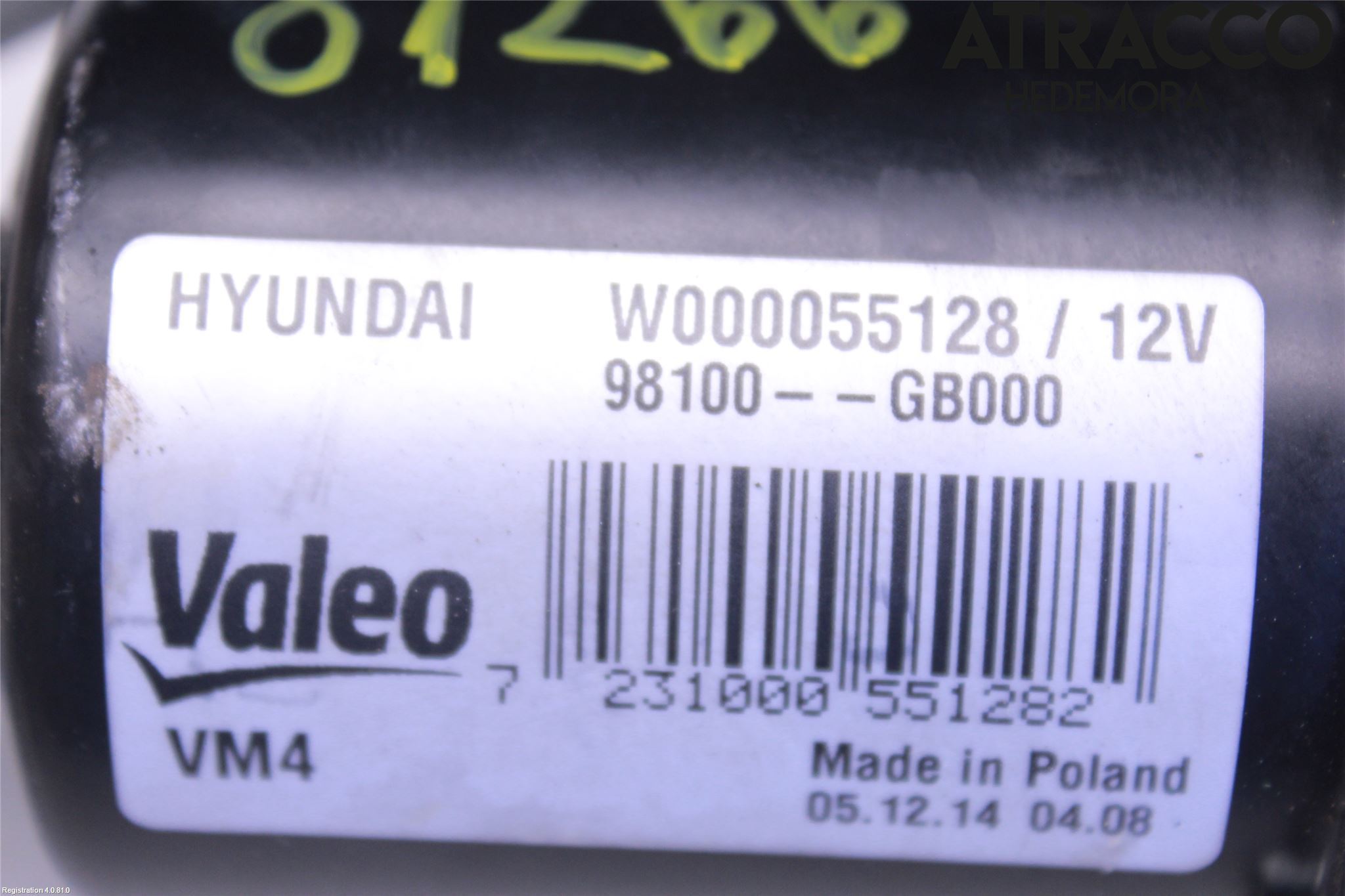 Hyundai i20 GB 15-20 Viskermotor Frontrute