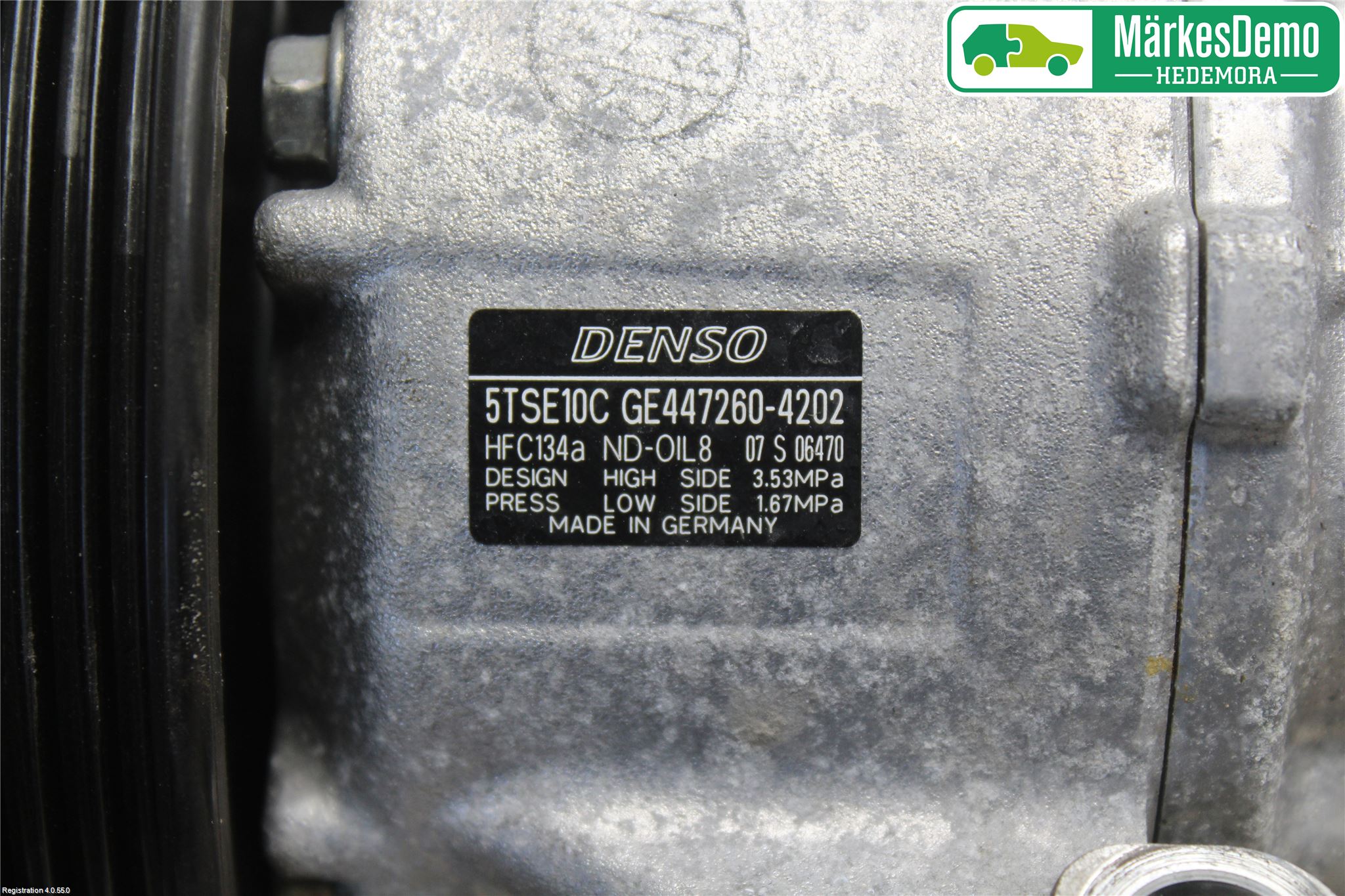 Toyota YARIS XP130 15-20 Varme Ac Kompressor