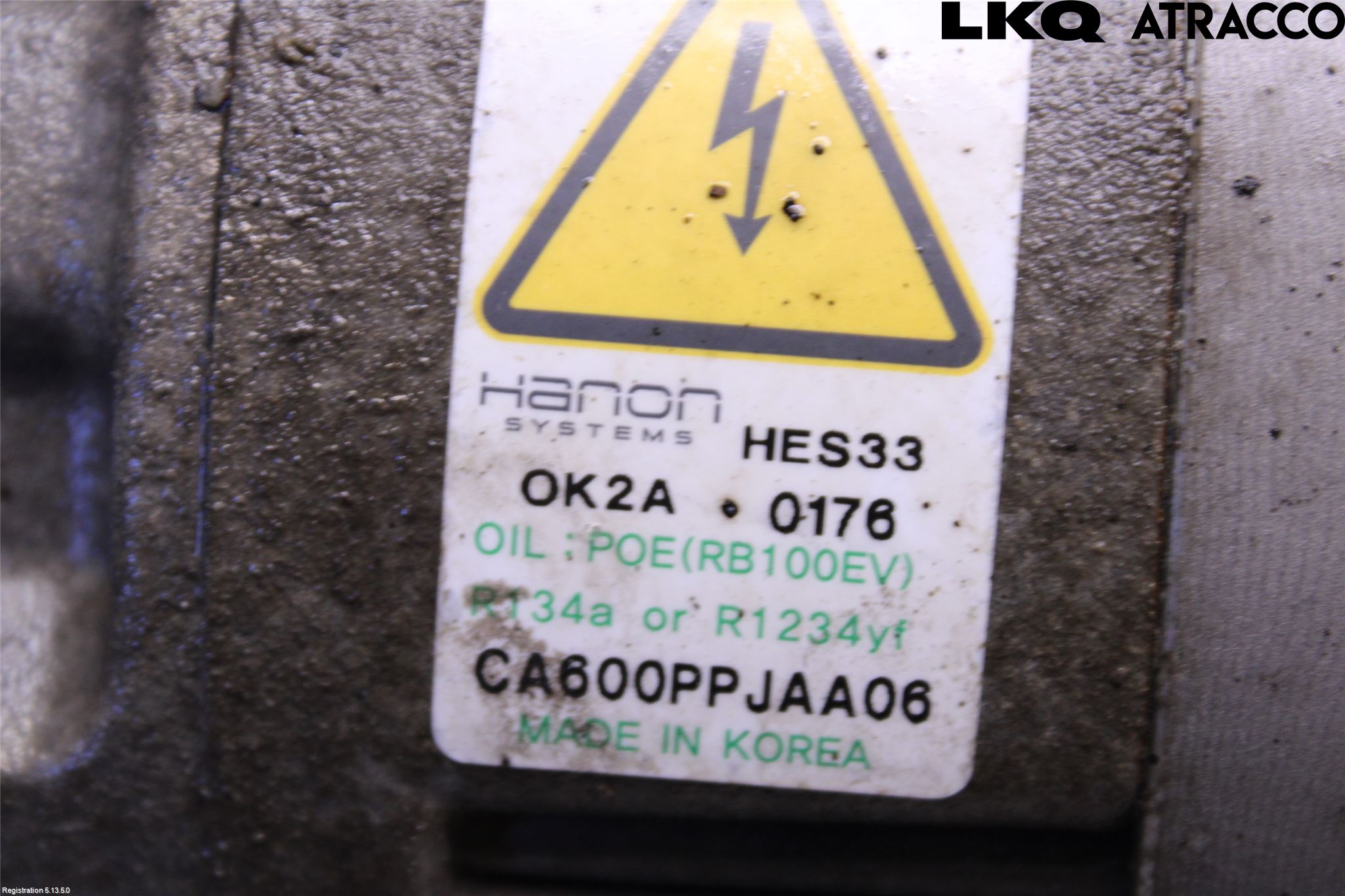 Kia NIRO (DE) 17-22 Varme Ac Kompressor