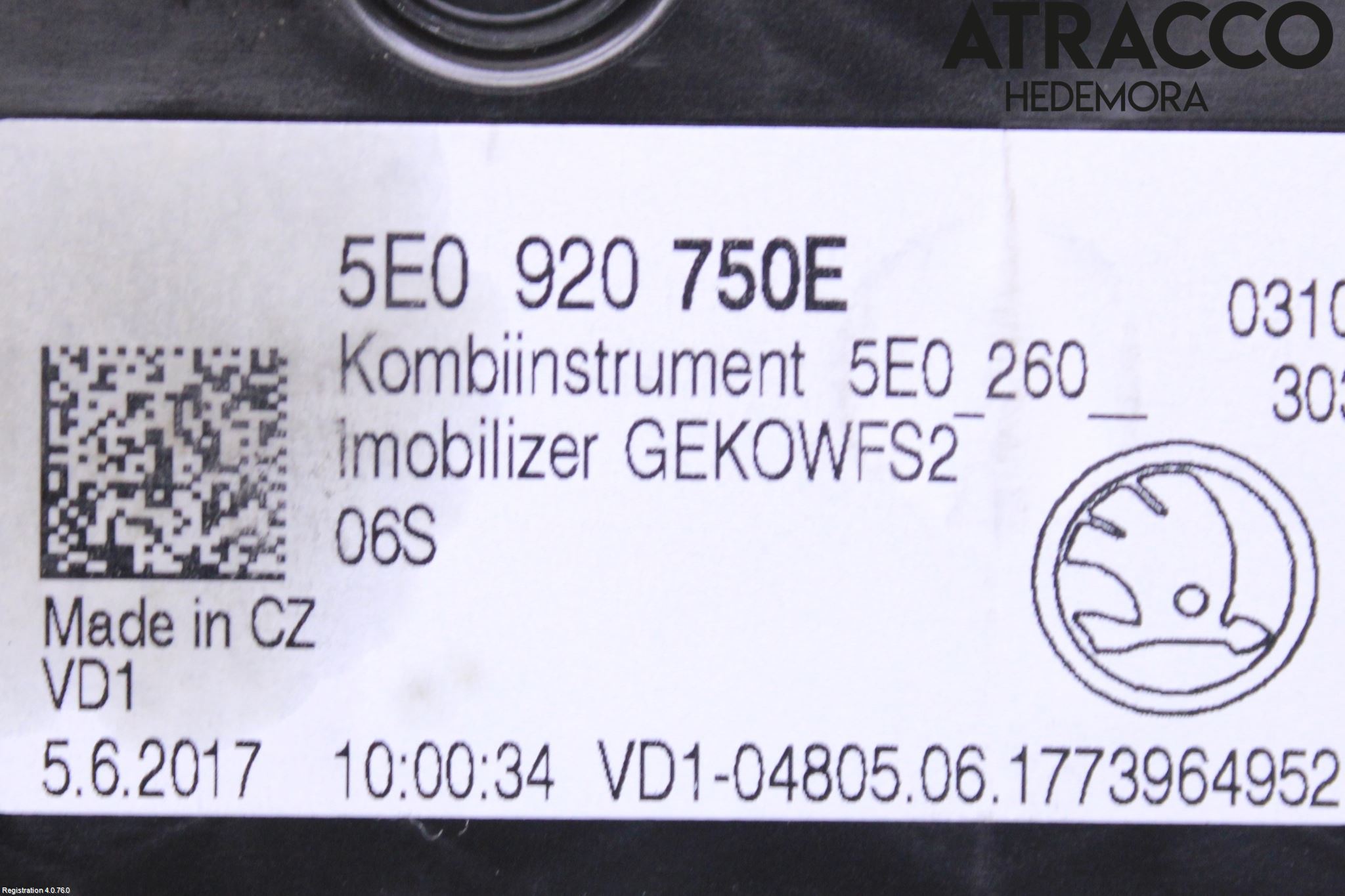 Skoda OCTAVIA (5E) 13-20 Instr Kombinert