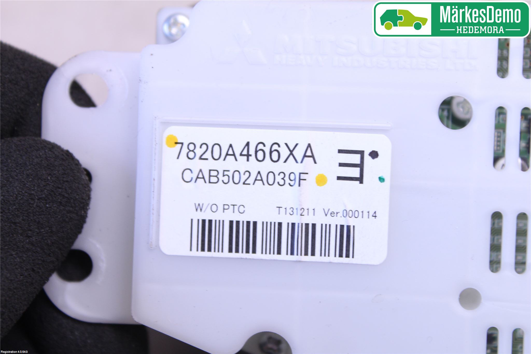 Mitsubishi OUTLANDER 13-21 Varme Ac Betjening-Display