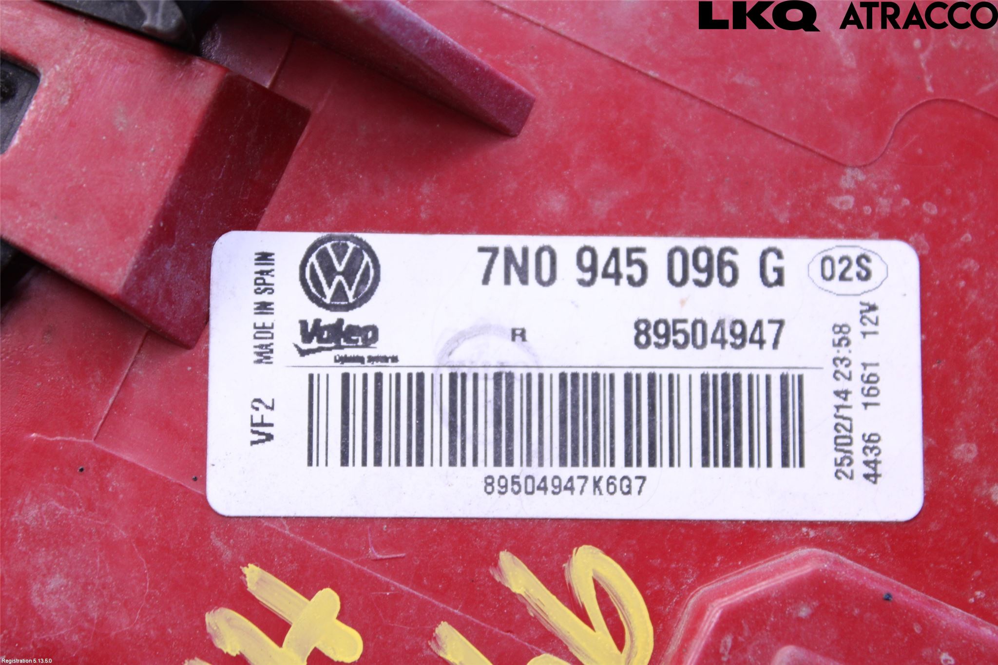 Volkswagen VW SHARAN 11- Baklykt Høyre