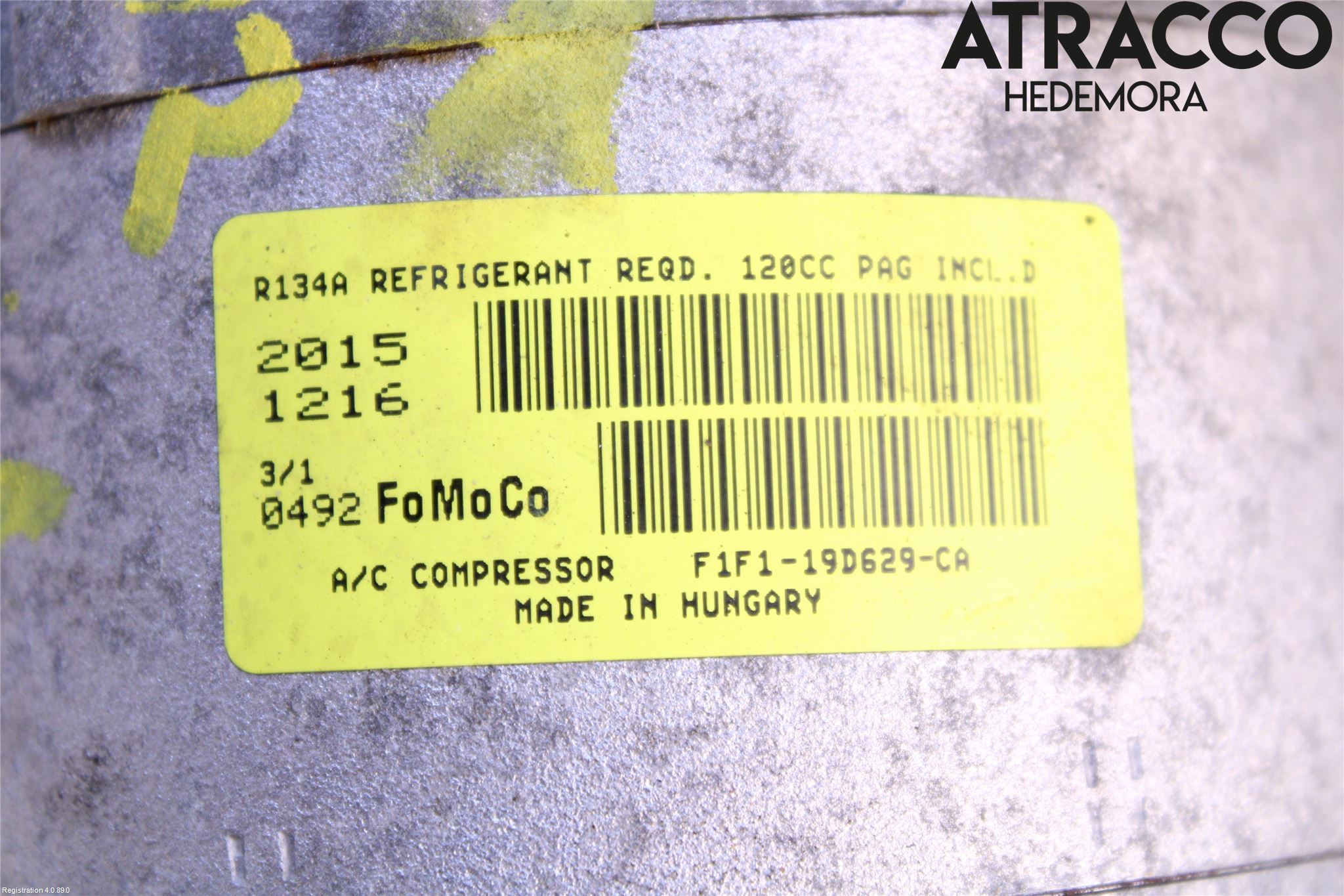 Ford FOCUS 15-18 Varme Ac Kompressor