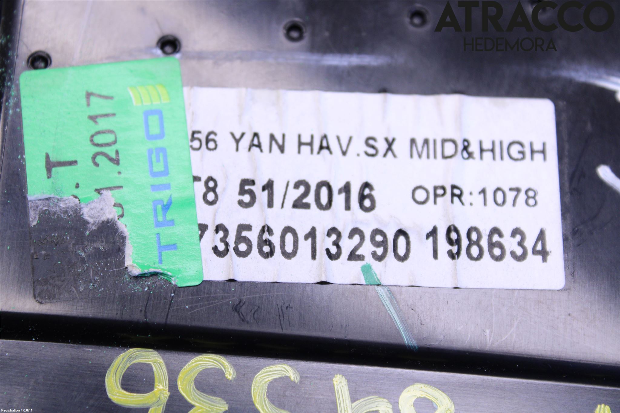 Fiat TIPO/CROSS 16- Dashbord Kanal - Dyse
